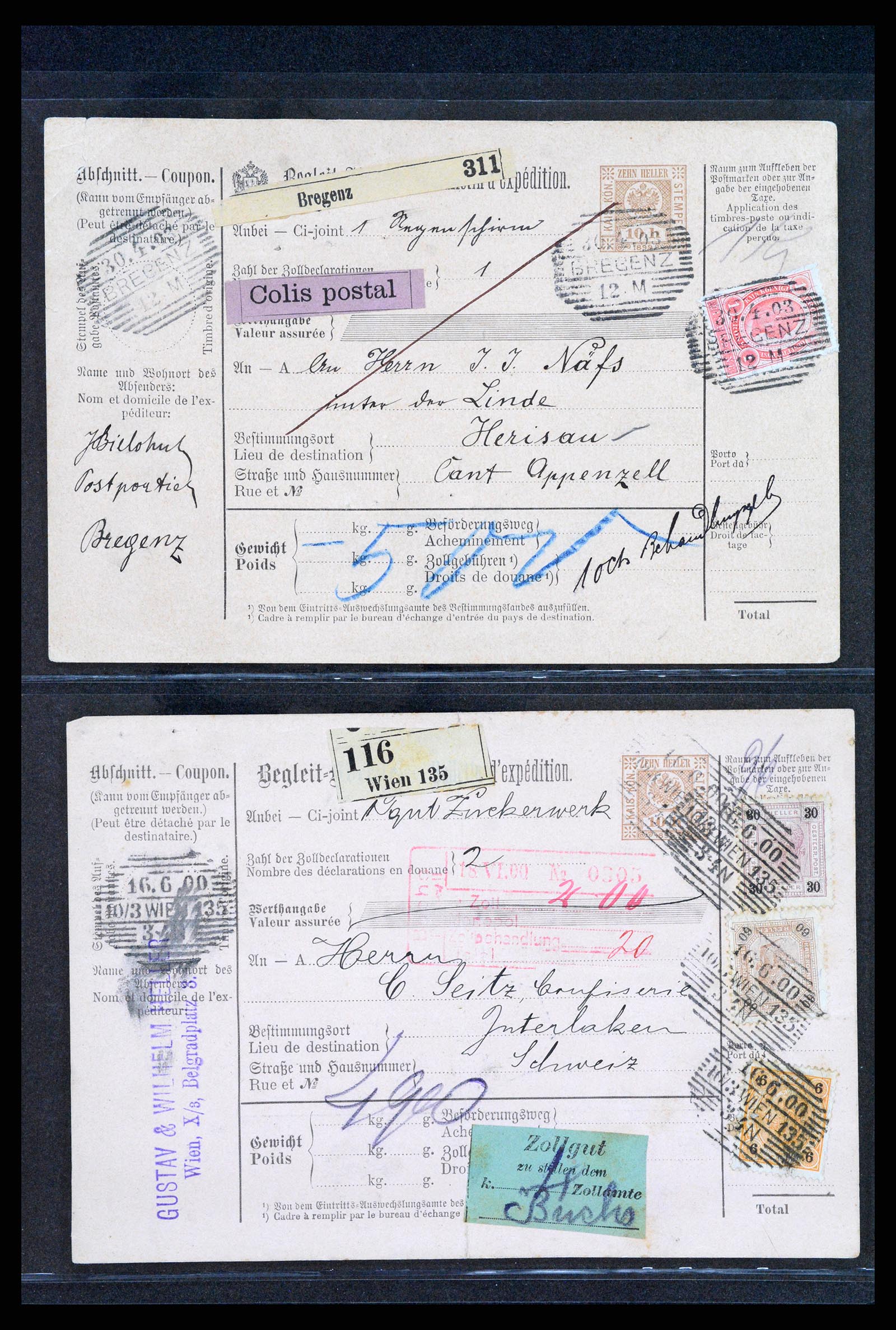 37894 053 - Postzegelverzameling 37894 Oostenrijk brieven 1896-1922.