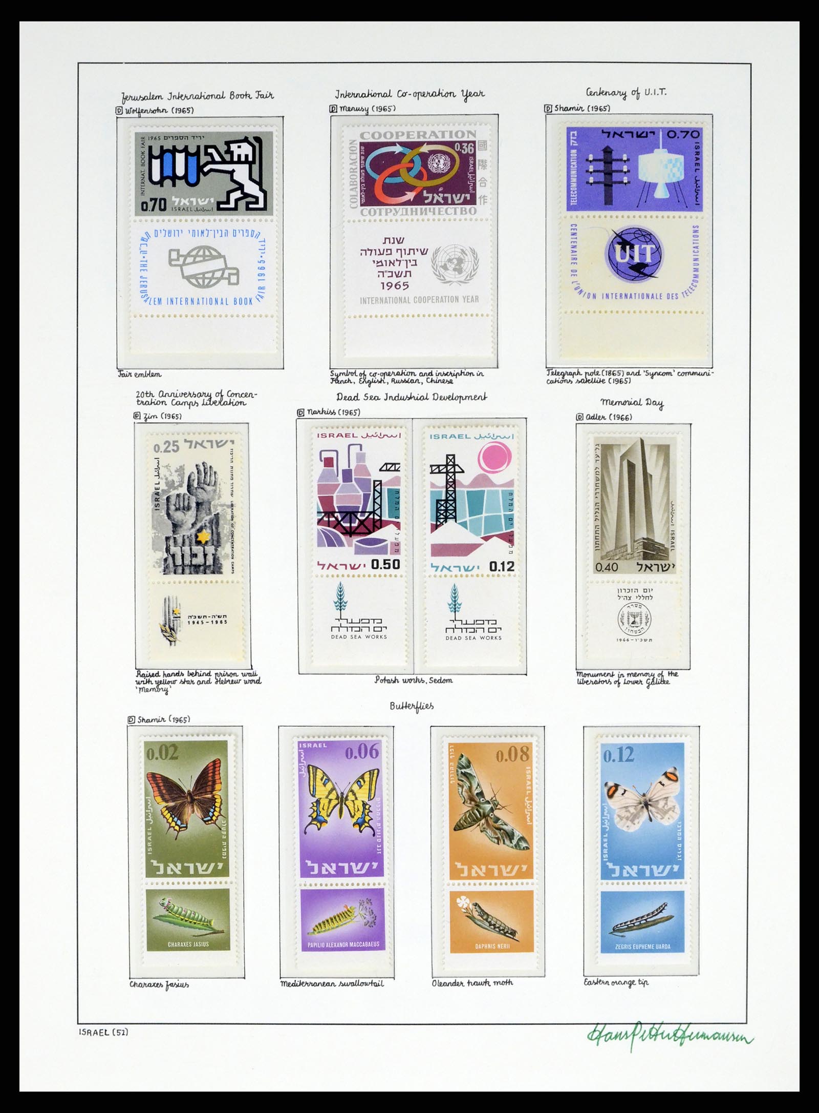 37896 052 - Postzegelverzameling 37896 Israël 1948-1989.