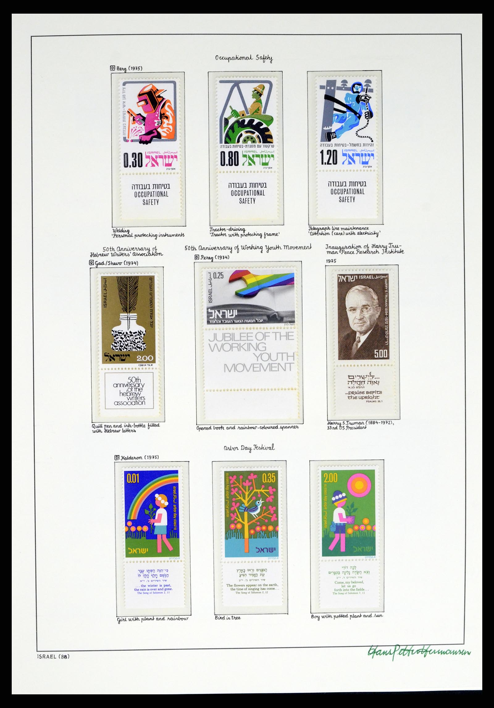37896 088 - Postzegelverzameling 37896 Israël 1948-1989.