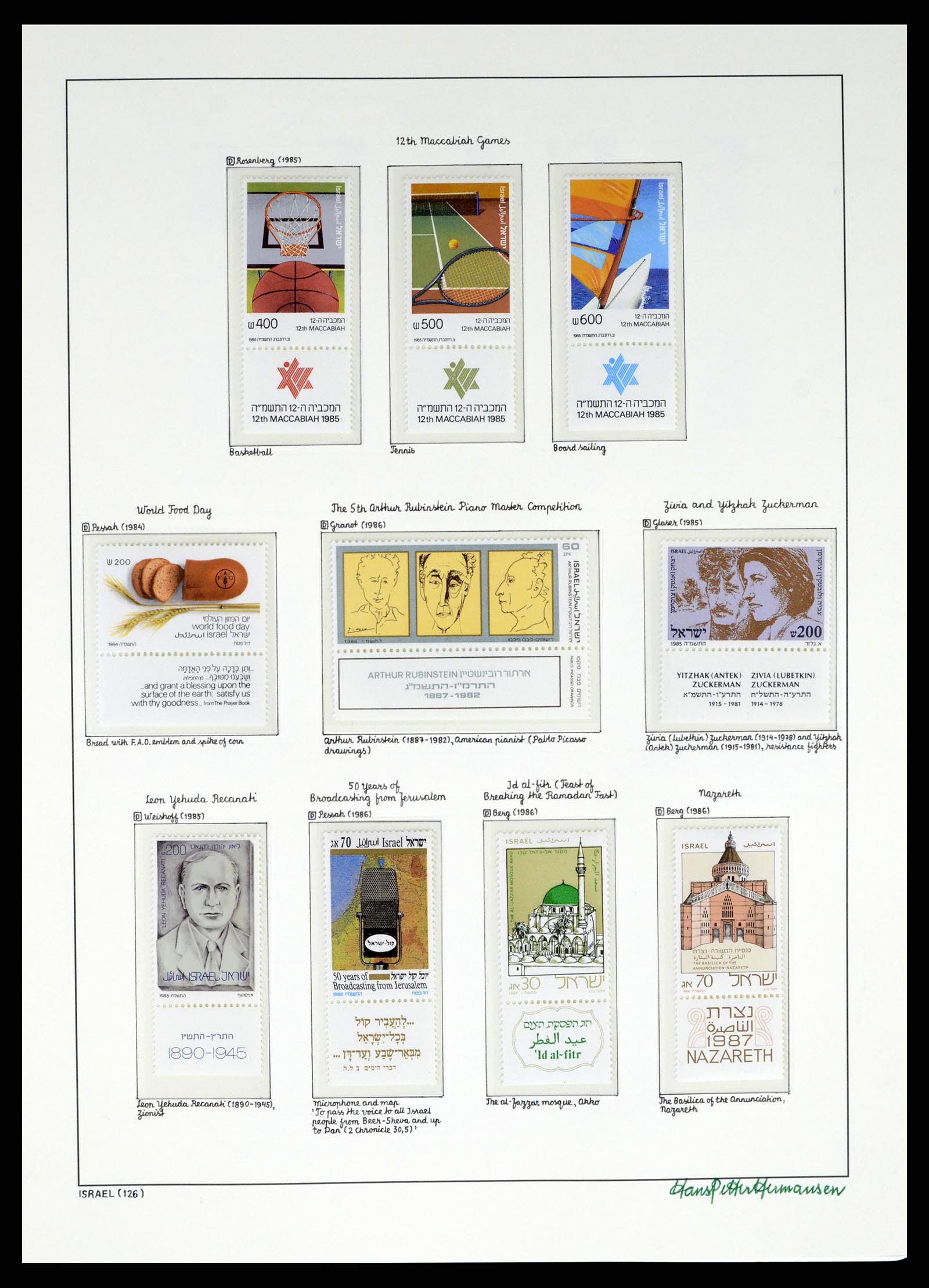 37896 126 - Postzegelverzameling 37896 Israël 1948-1989.