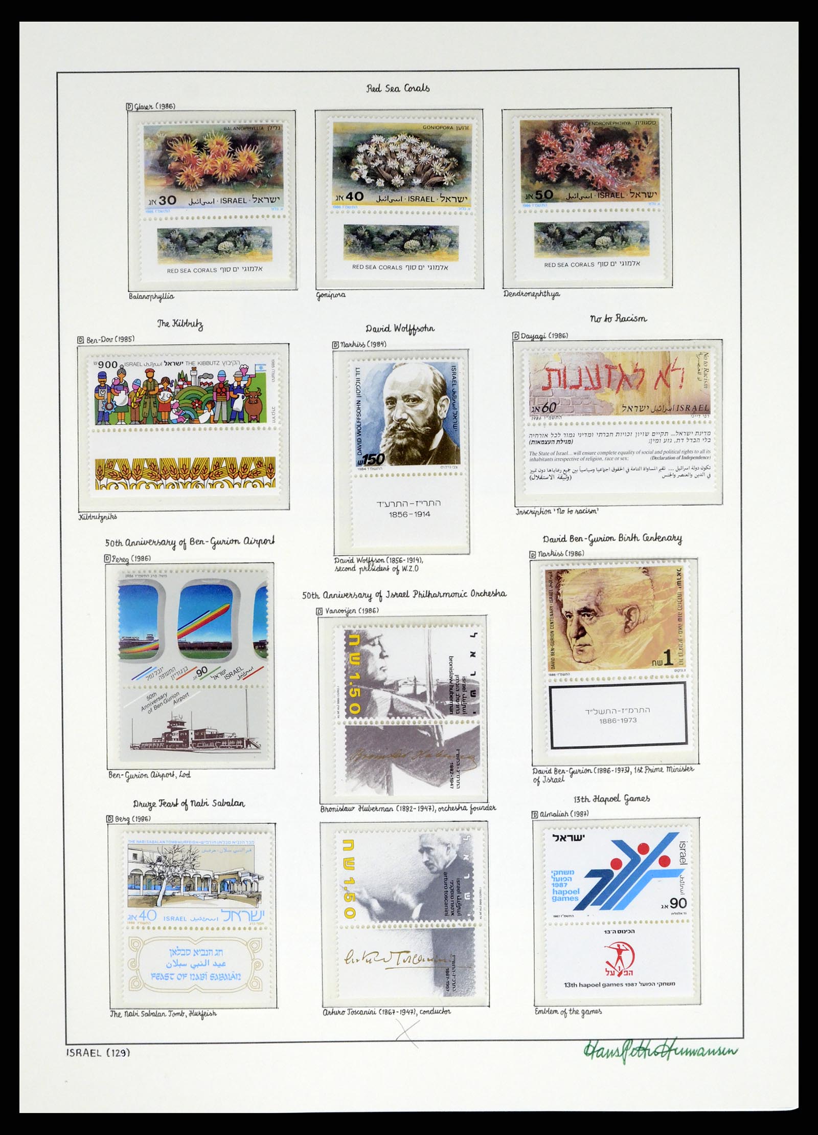 37896 129 - Postzegelverzameling 37896 Israël 1948-1989.