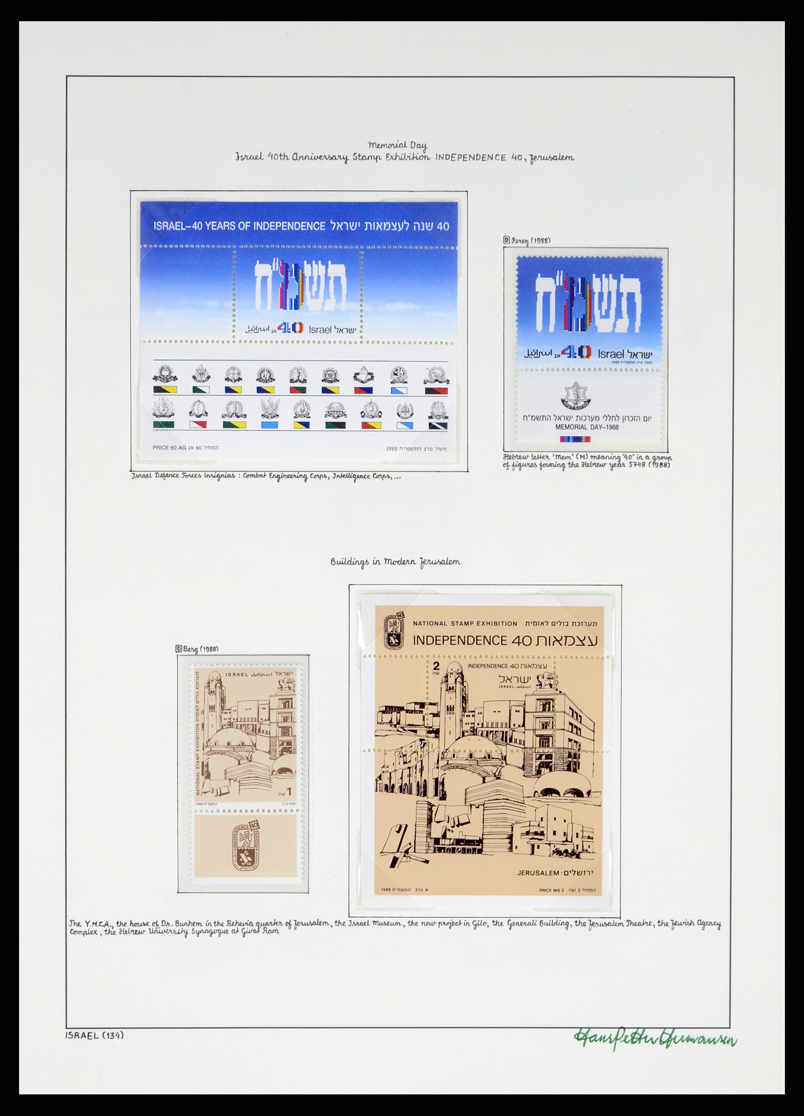 37896 134 - Postzegelverzameling 37896 Israël 1948-1989.