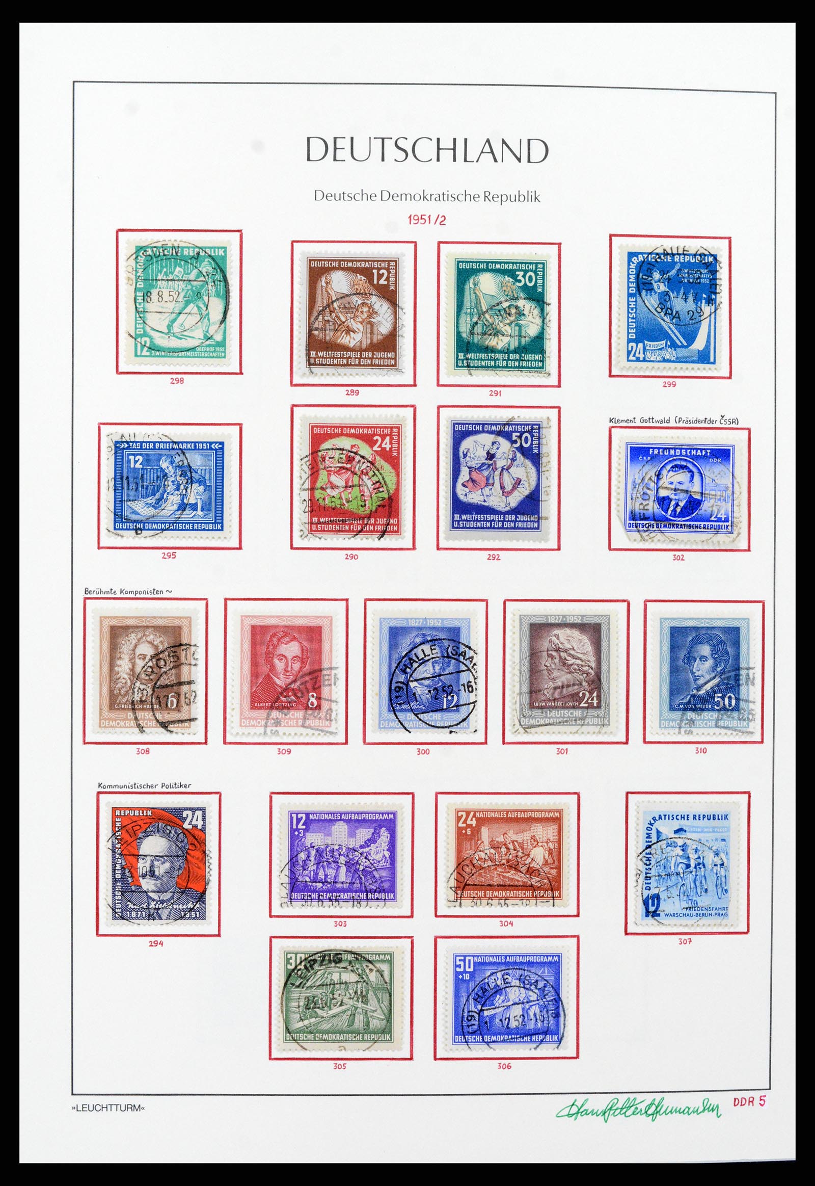 37897 005 - Postzegelverzameling 37897 DDR 1949-1990.