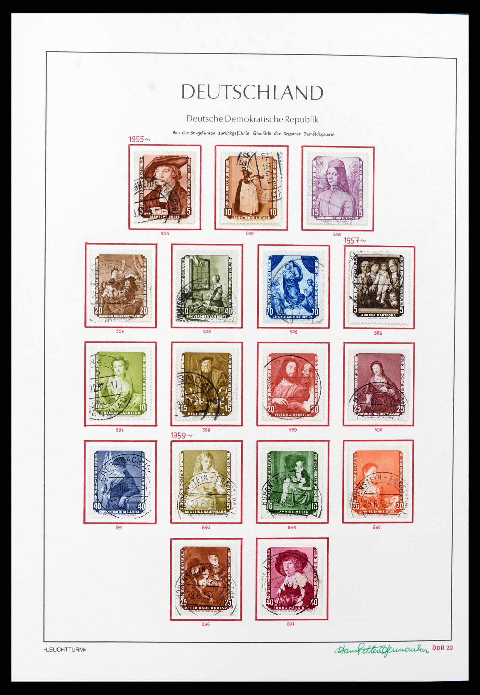37897 020 - Postzegelverzameling 37897 DDR 1949-1990.