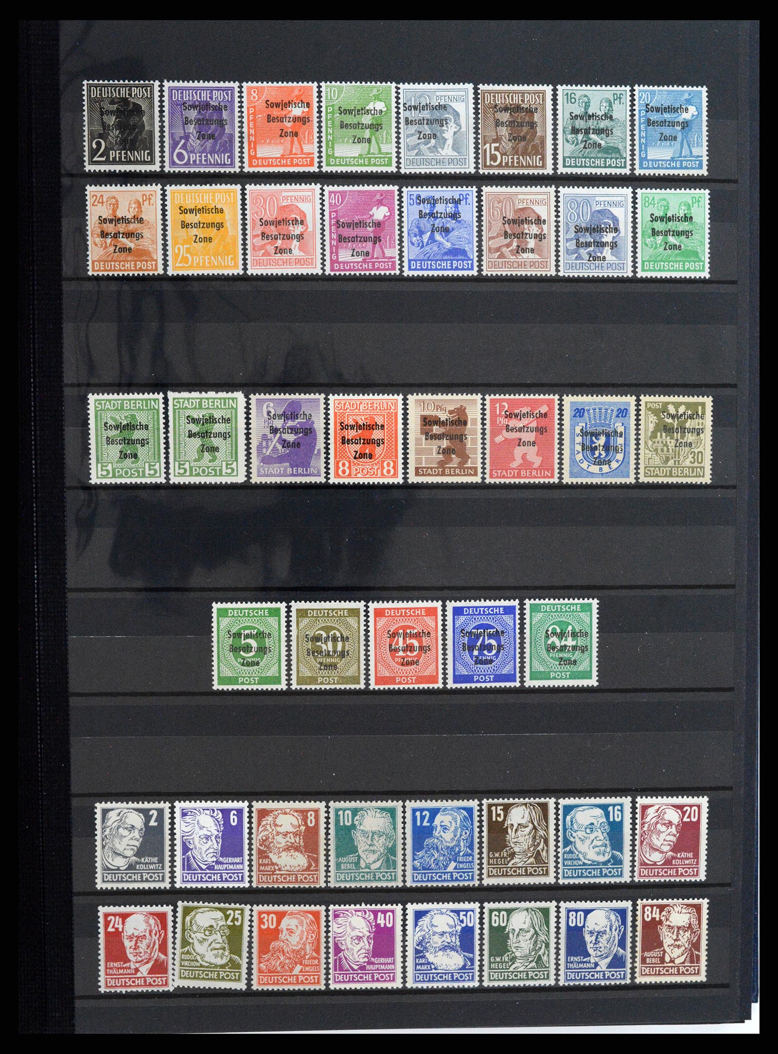 37898 001 - Stamp Collection 37898 Sovietzone/GDR 1945-1972.