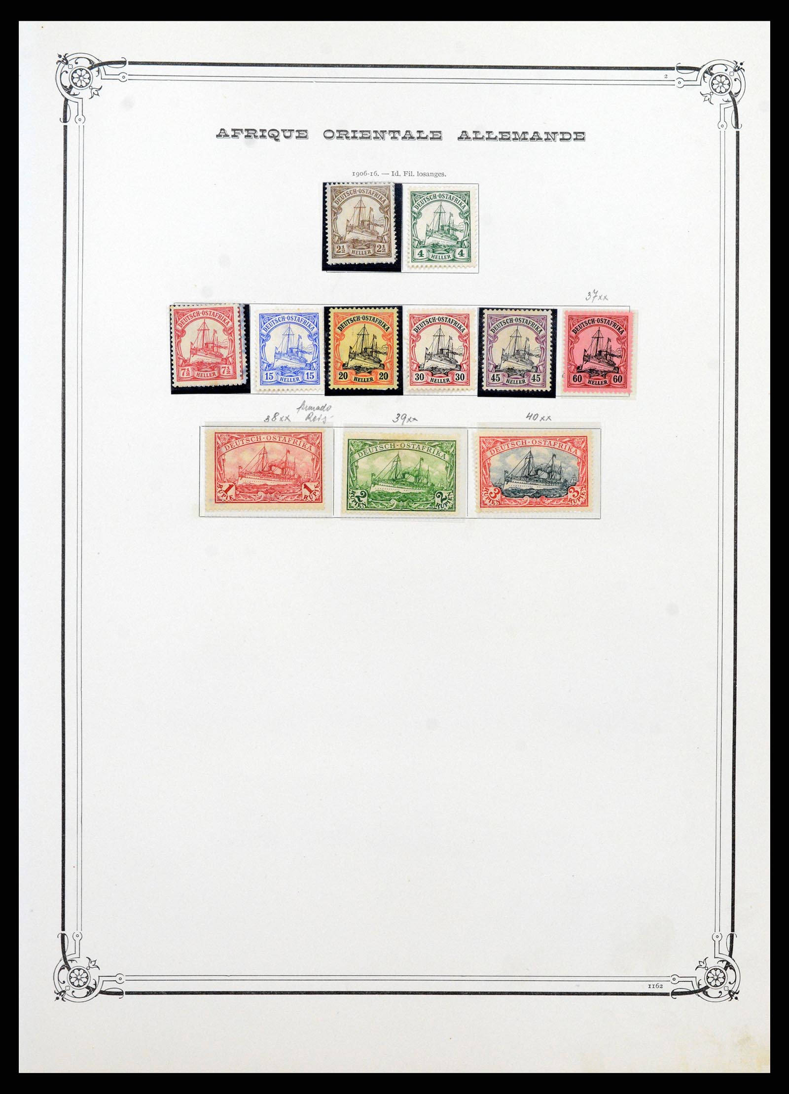 37900 009 - Postzegelverzameling 37900 Duitse koloniën 1884-1918.