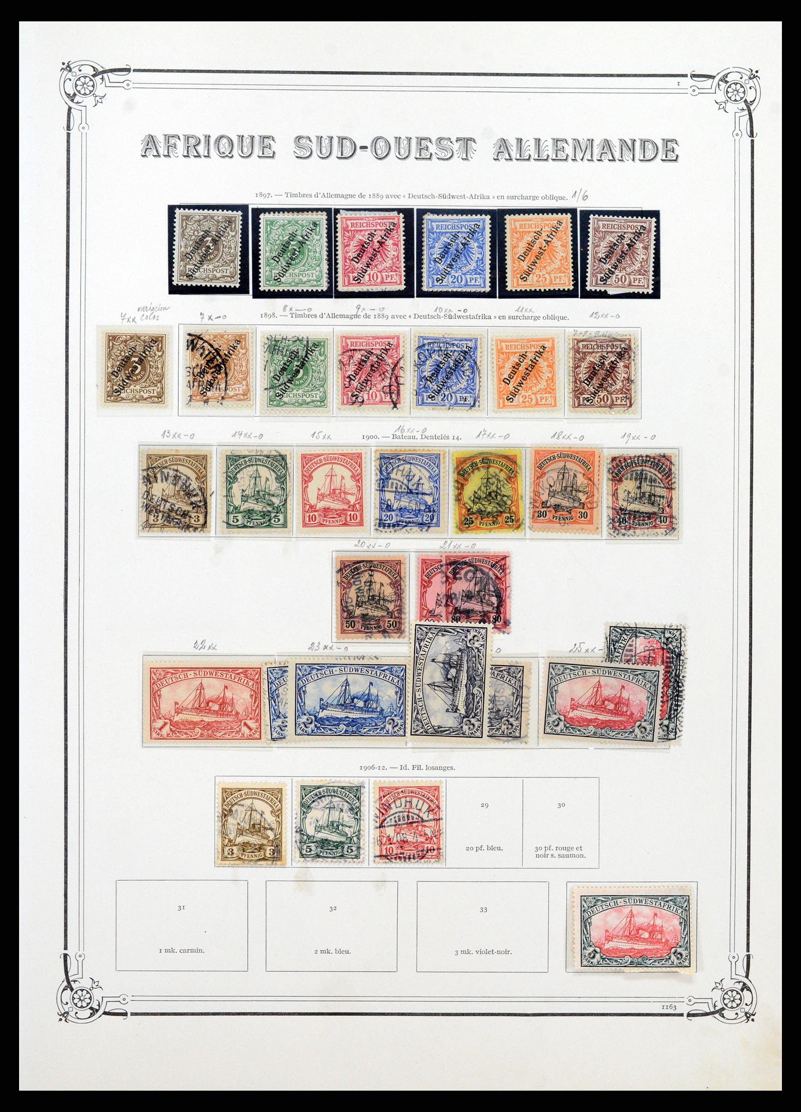 37900 010 - Postzegelverzameling 37900 Duitse koloniën 1884-1918.