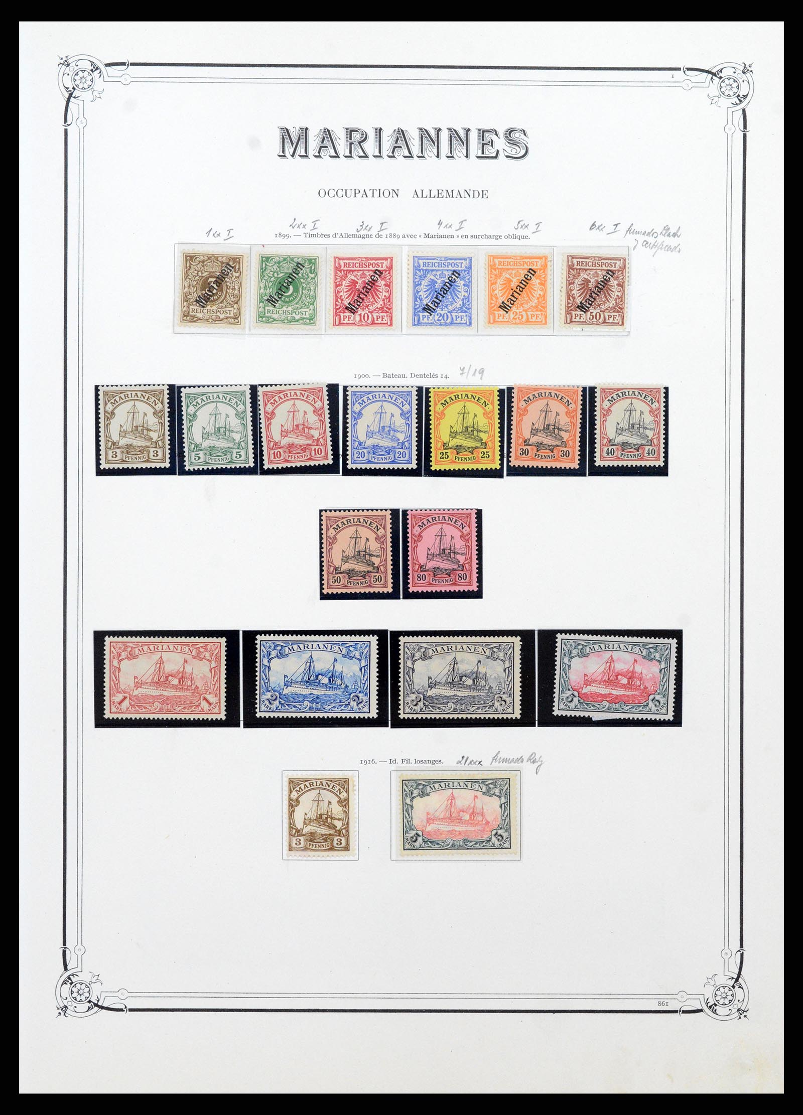 37900 015 - Postzegelverzameling 37900 Duitse koloniën 1884-1918.