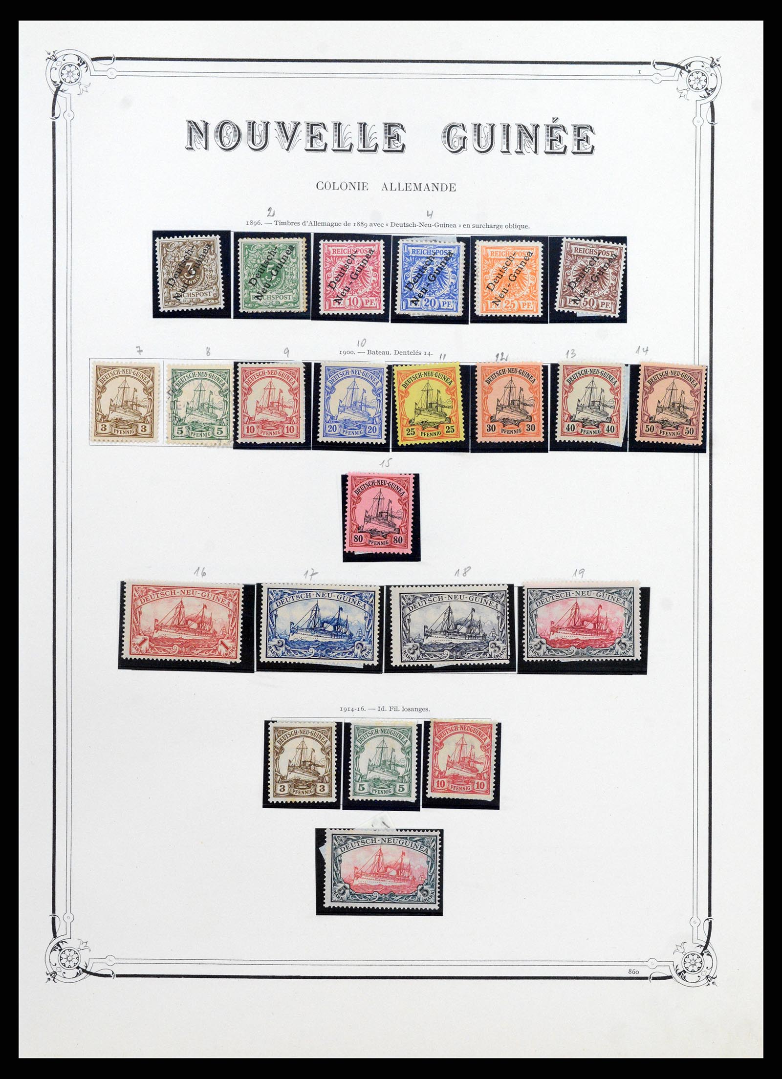 37900 017 - Postzegelverzameling 37900 Duitse koloniën 1884-1918.