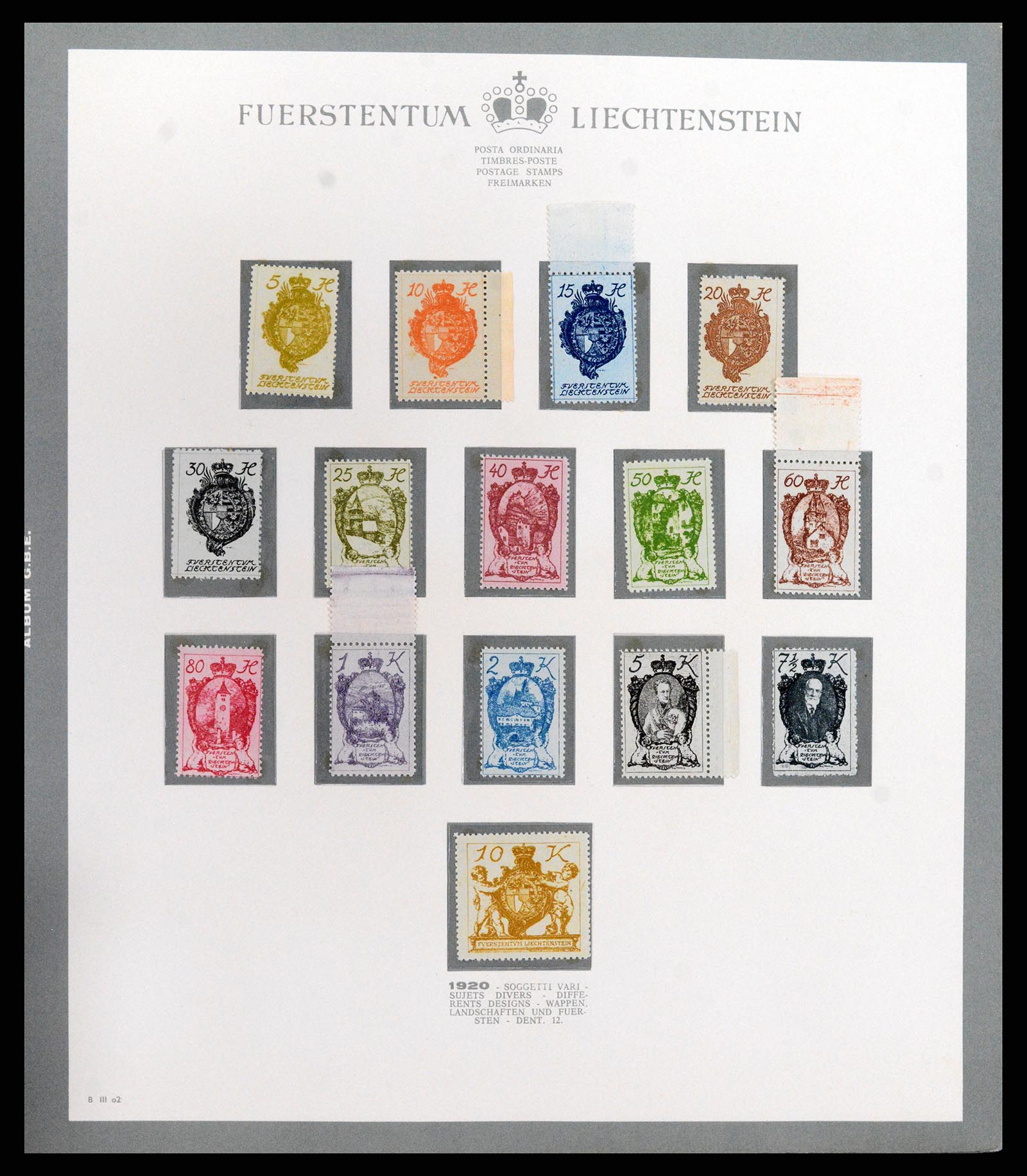 37903 002 - Stamp Collection 37903 Liechtenstein 1918-1961.
