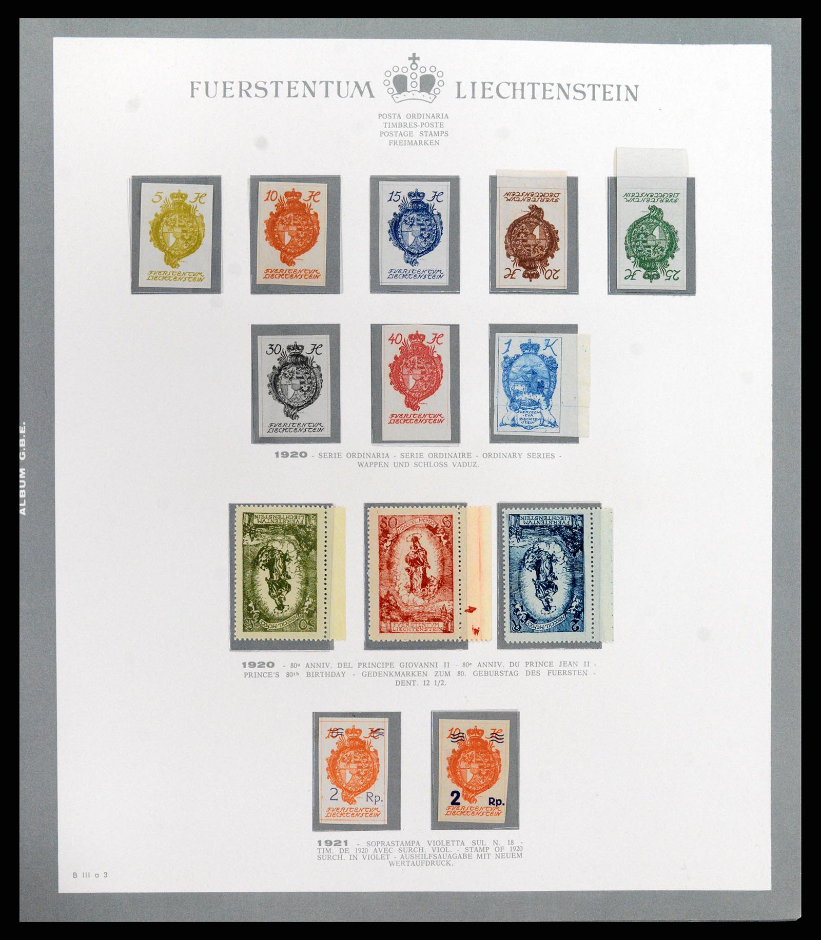 37903 003 - Stamp Collection 37903 Liechtenstein 1918-1961.
