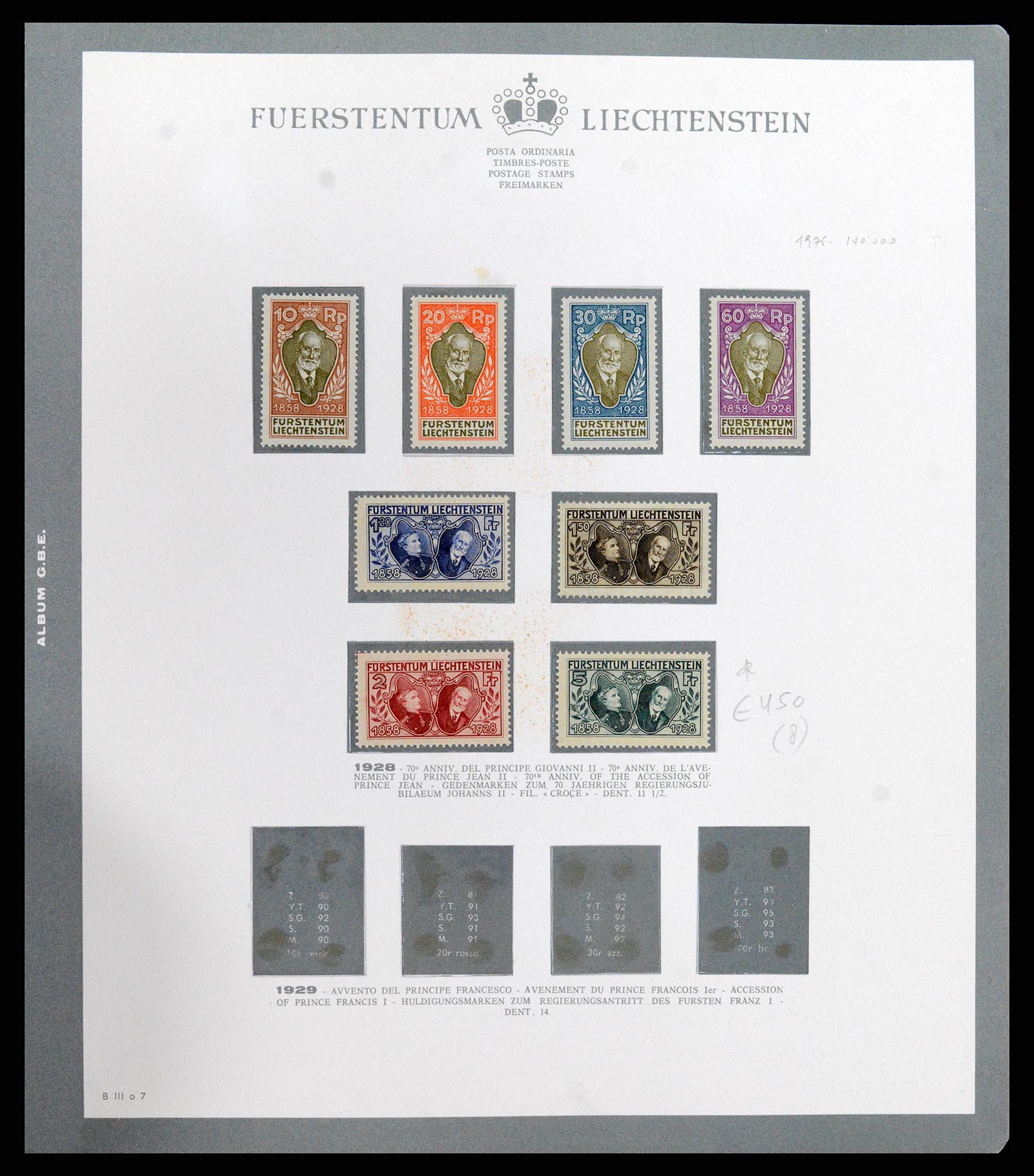 37903 006 - Stamp Collection 37903 Liechtenstein 1918-1961.