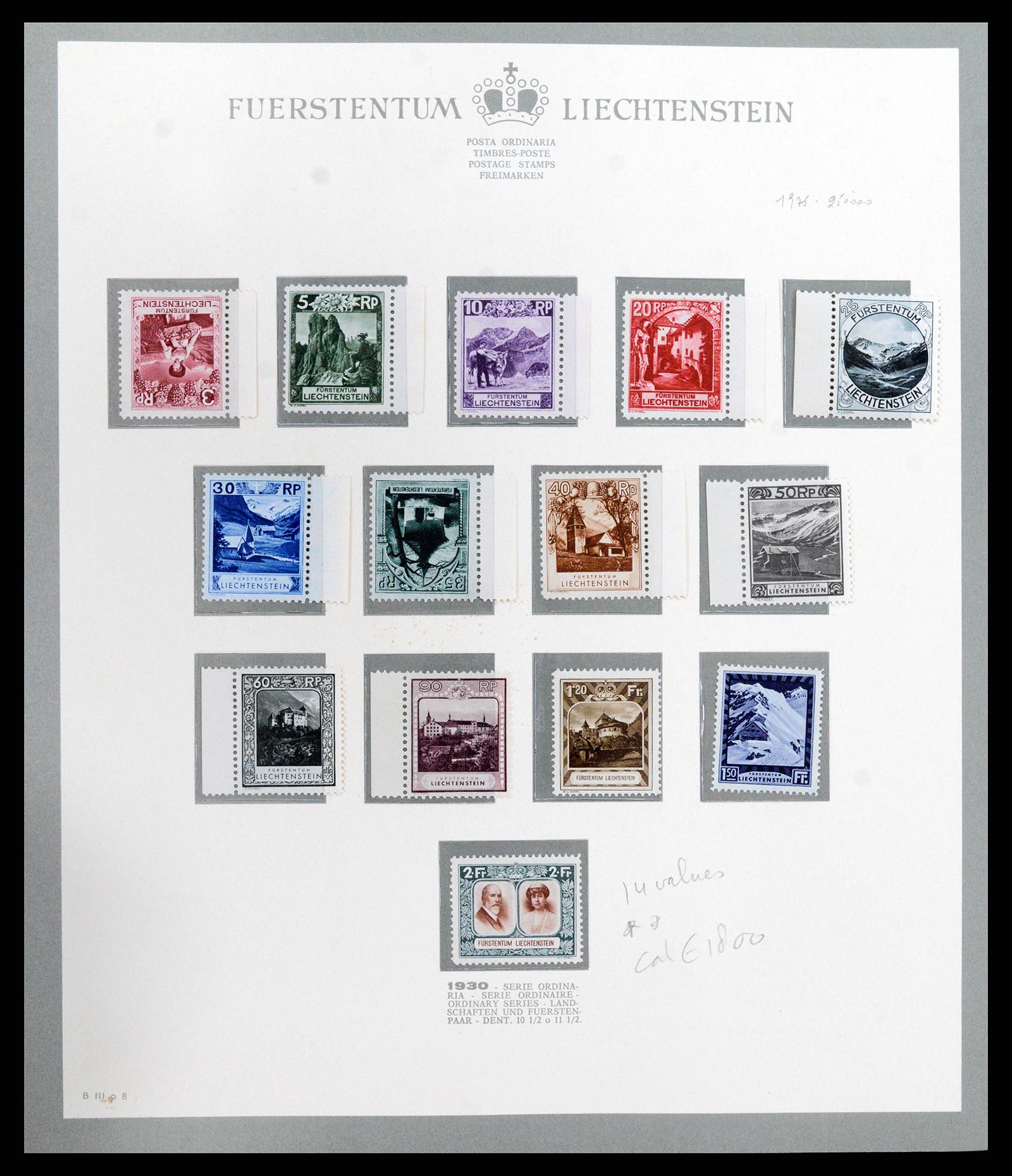 37903 008 - Stamp Collection 37903 Liechtenstein 1918-1961.