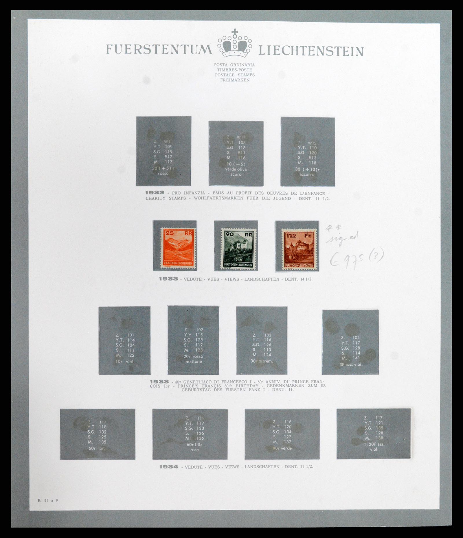 37903 009 - Stamp Collection 37903 Liechtenstein 1918-1961.