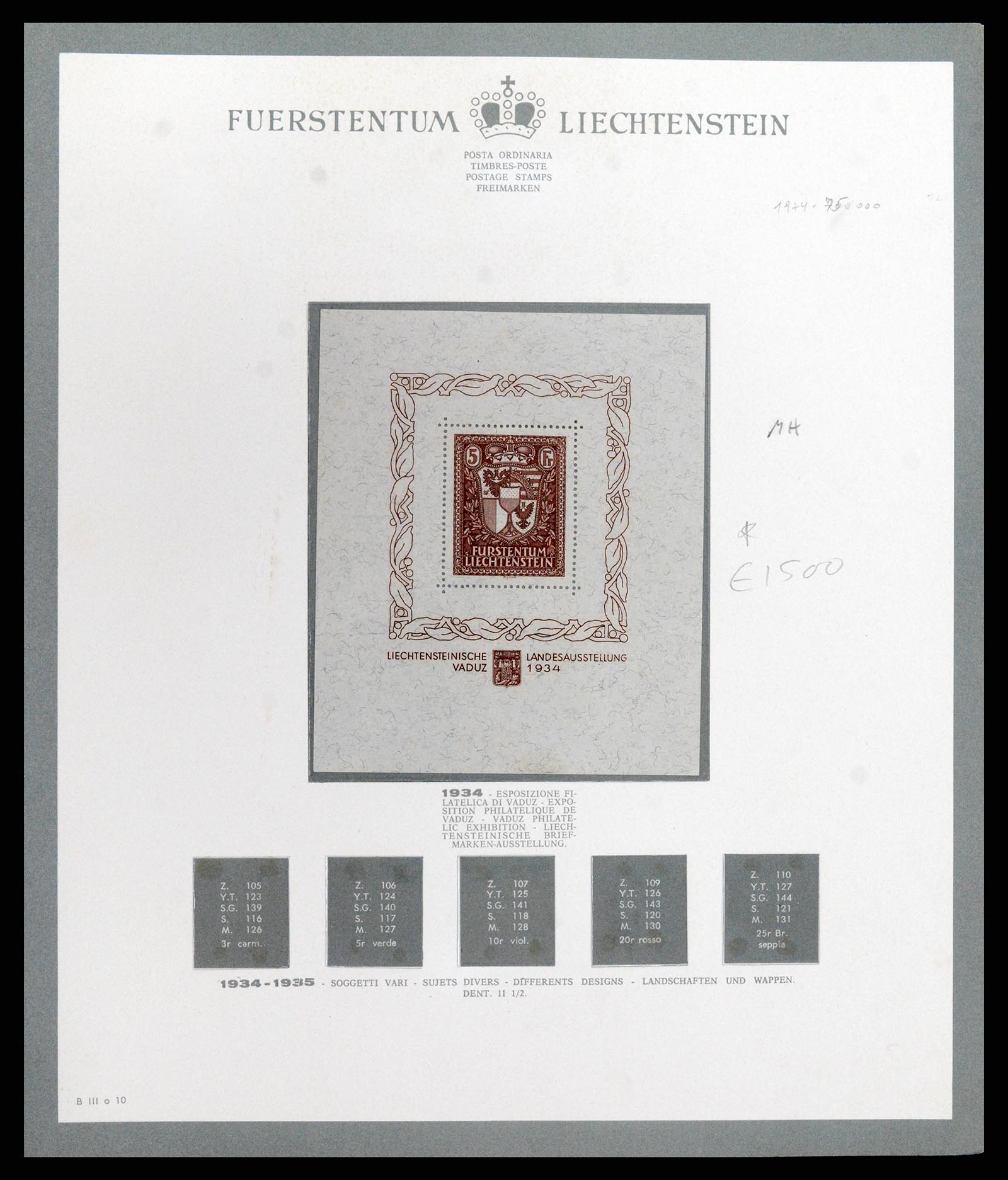 37903 011 - Stamp Collection 37903 Liechtenstein 1918-1961.