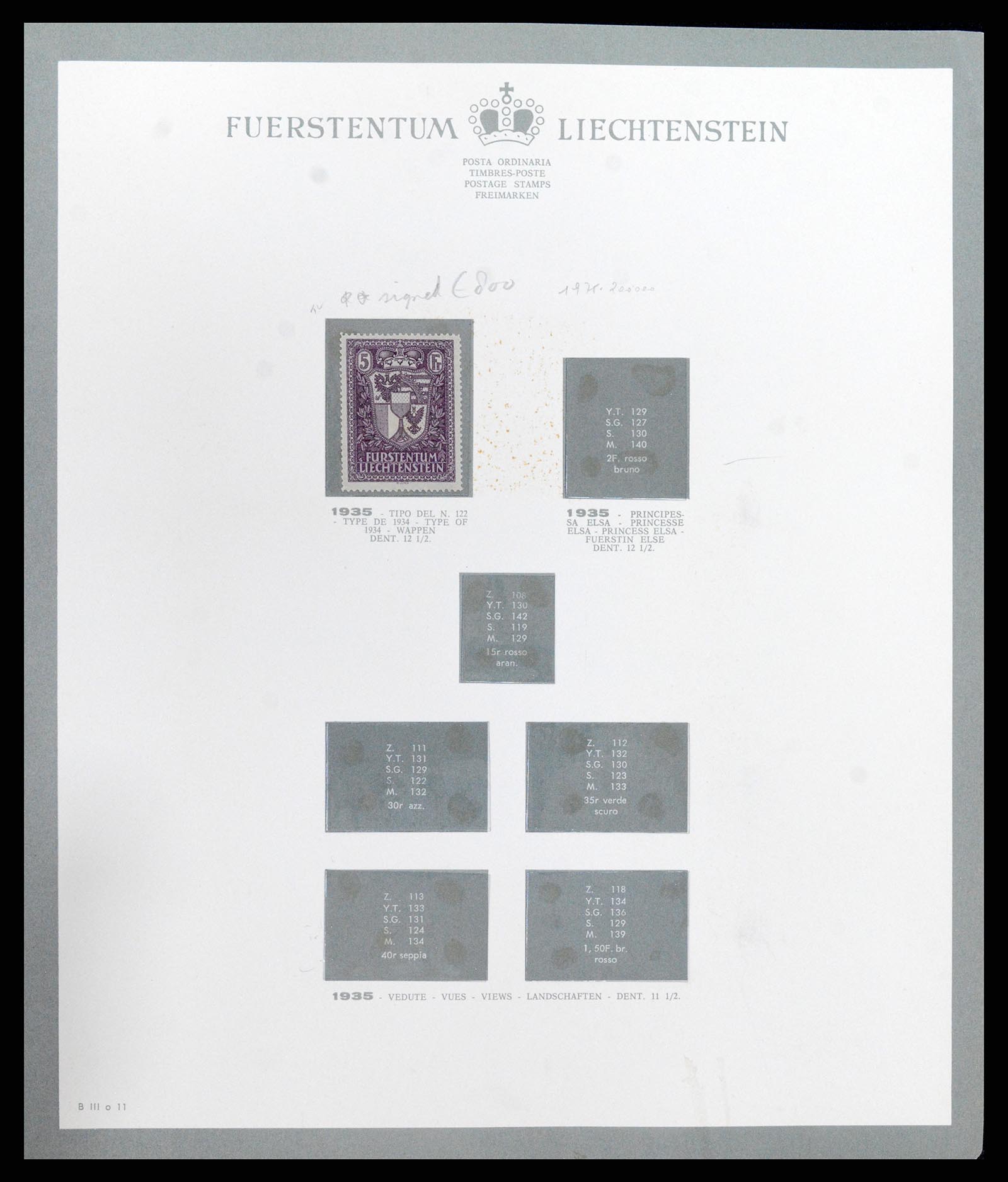 37903 013 - Stamp Collection 37903 Liechtenstein 1918-1961.