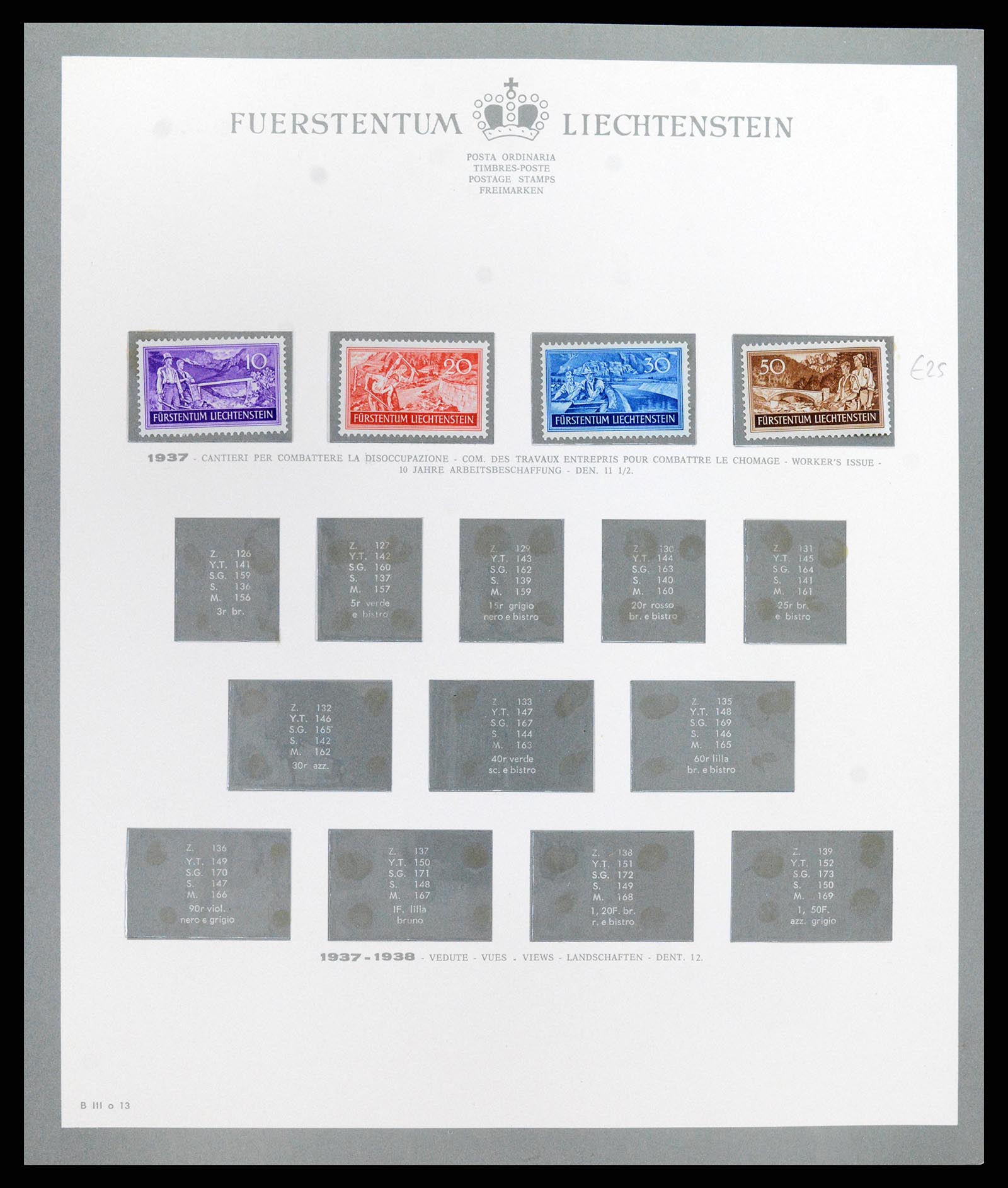 37903 015 - Stamp Collection 37903 Liechtenstein 1918-1961.