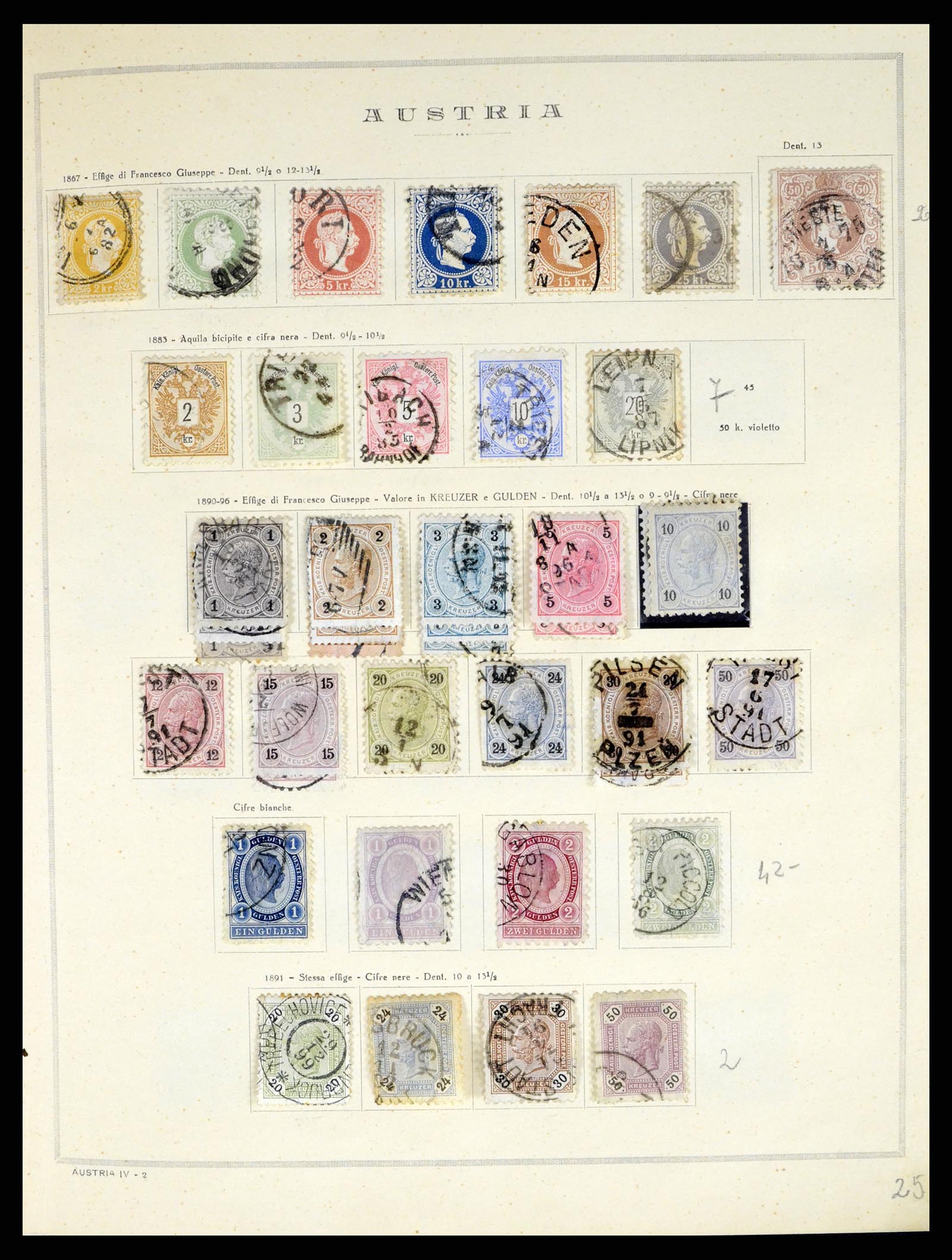 37904 002 - Postzegelverzameling 37904 Oostenrijk en gebieden 1850-1980.