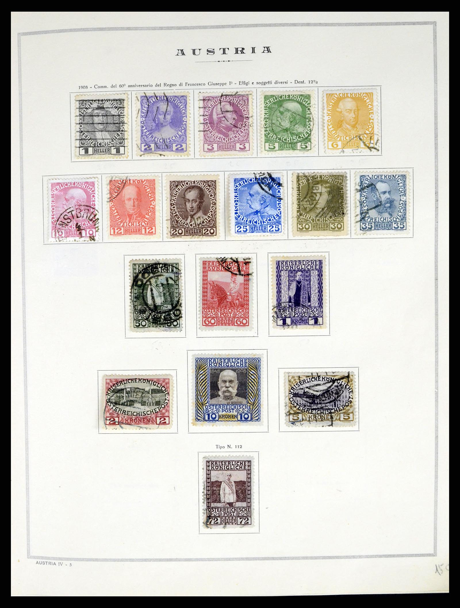 37904 004 - Postzegelverzameling 37904 Oostenrijk en gebieden 1850-1980.