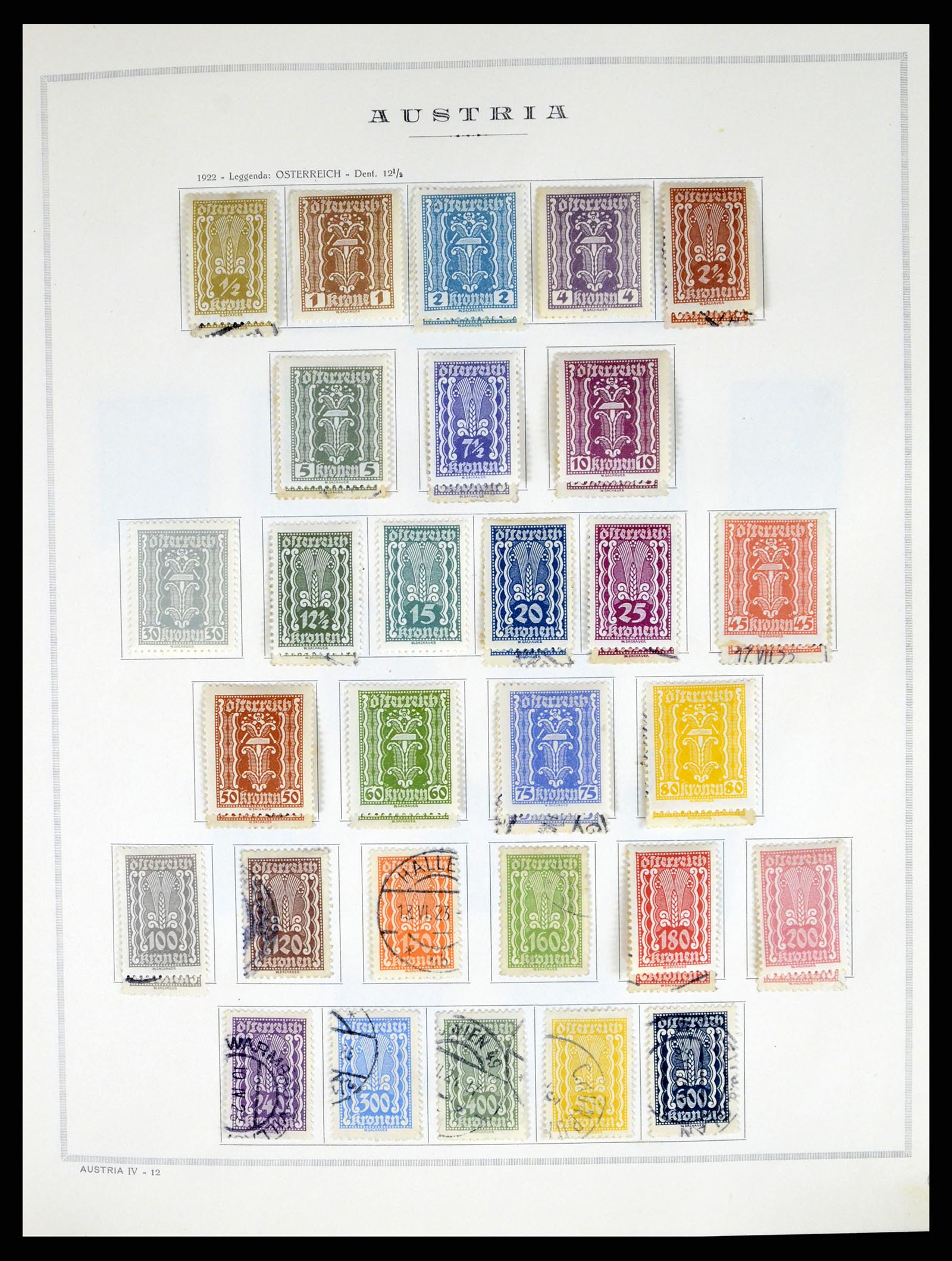 37904 011 - Postzegelverzameling 37904 Oostenrijk en gebieden 1850-1980.