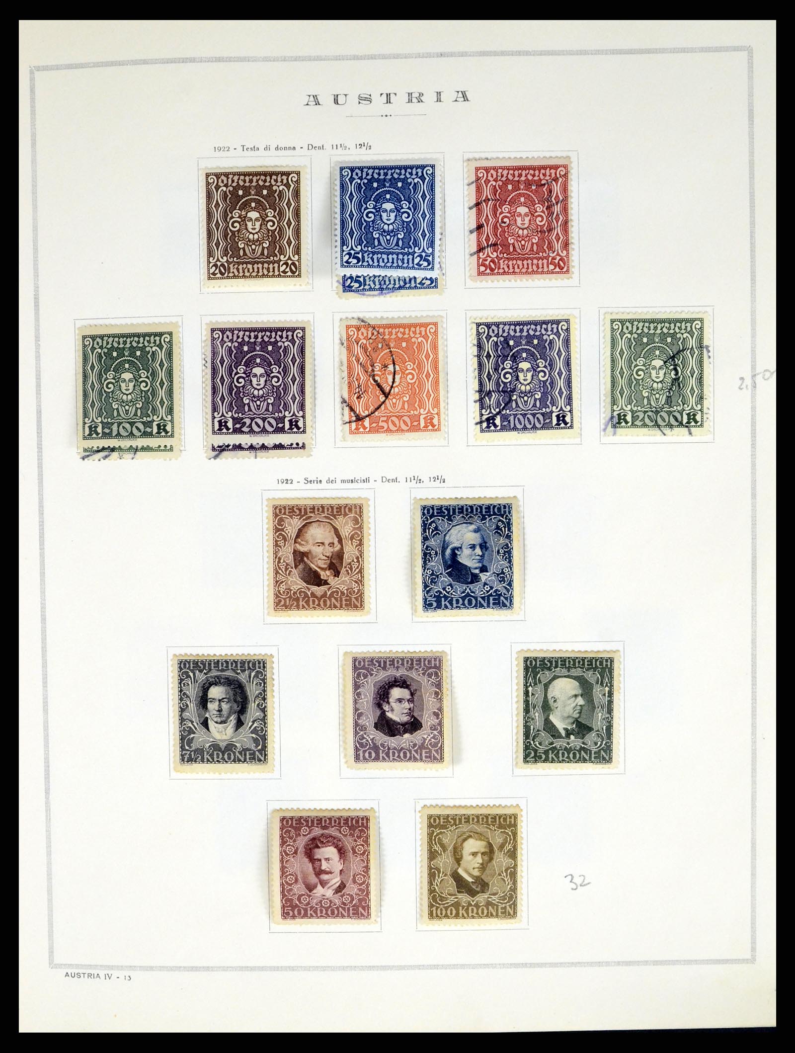 37904 012 - Postzegelverzameling 37904 Oostenrijk en gebieden 1850-1980.