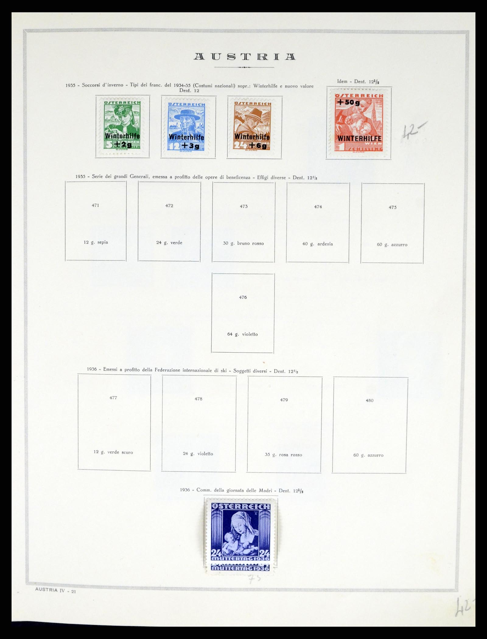 37904 019 - Postzegelverzameling 37904 Oostenrijk en gebieden 1850-1980.