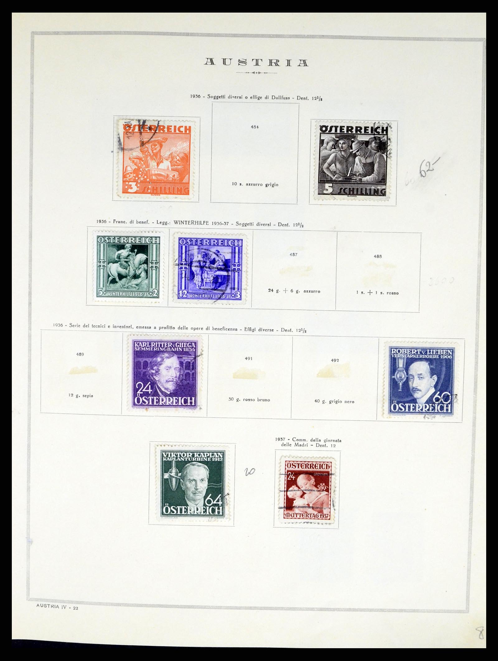 37904 020 - Postzegelverzameling 37904 Oostenrijk en gebieden 1850-1980.