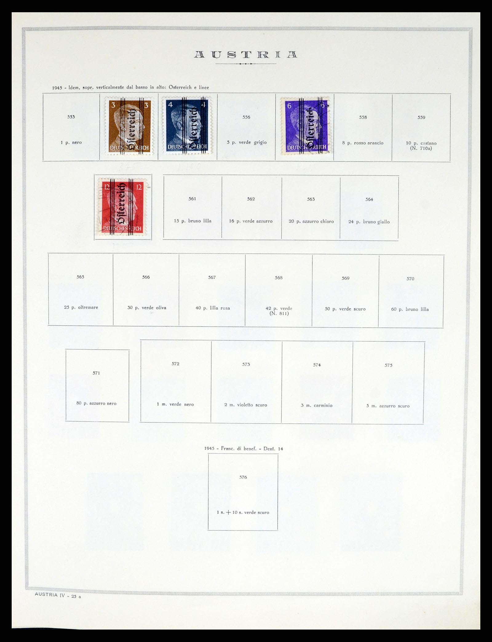 37904 024 - Postzegelverzameling 37904 Oostenrijk en gebieden 1850-1980.