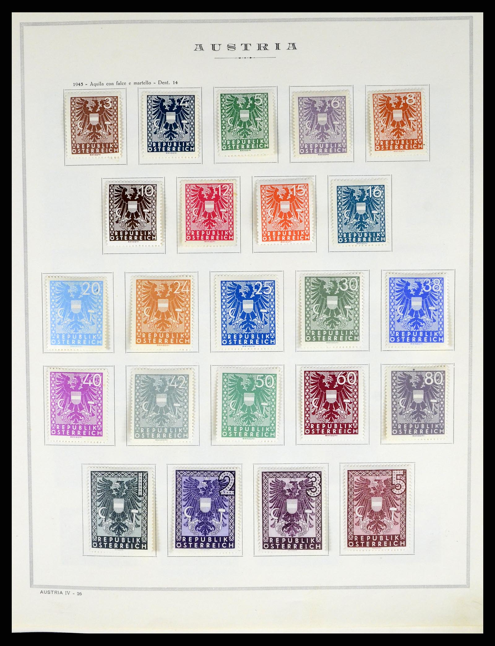 37904 025 - Postzegelverzameling 37904 Oostenrijk en gebieden 1850-1980.
