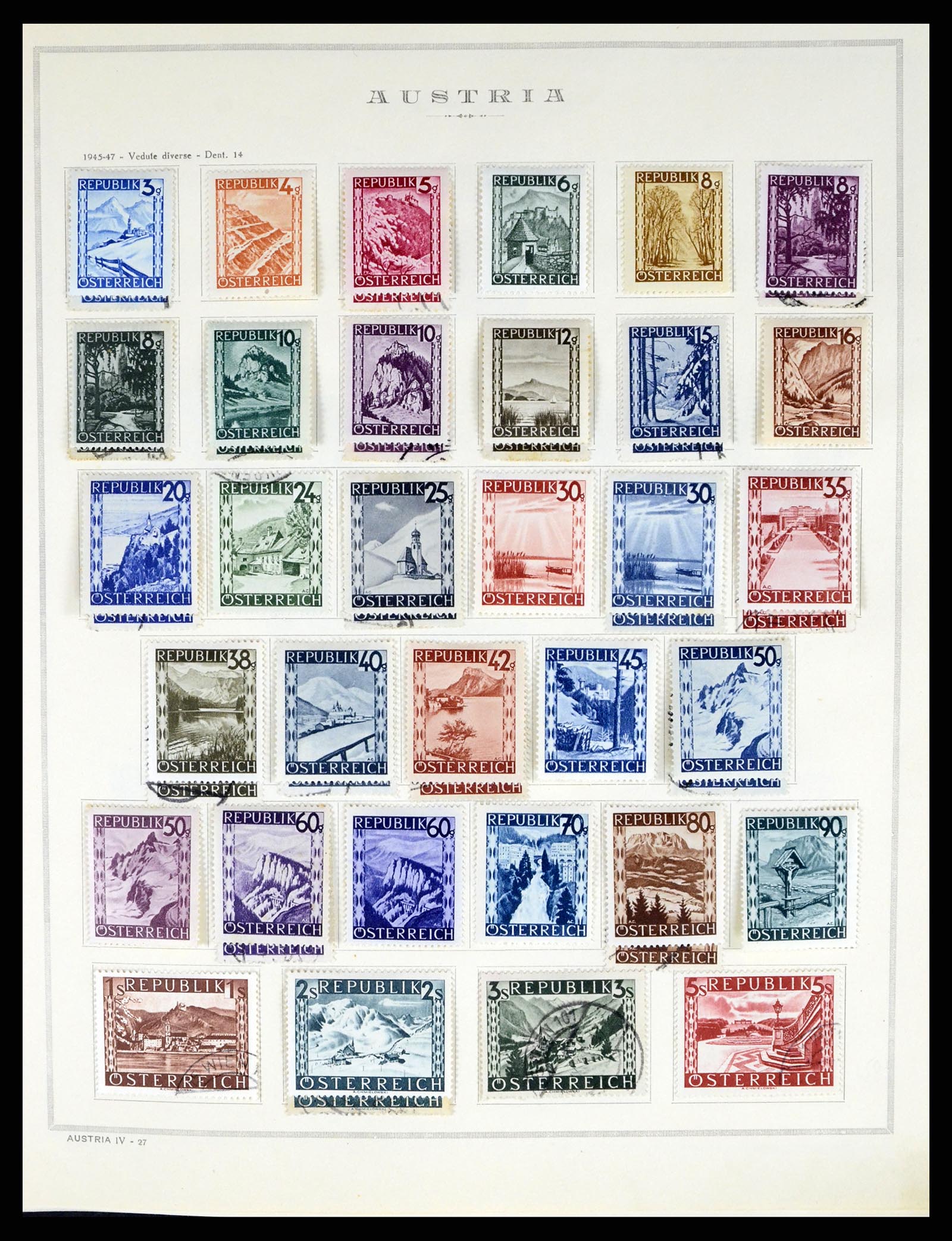 37904 026 - Postzegelverzameling 37904 Oostenrijk en gebieden 1850-1980.