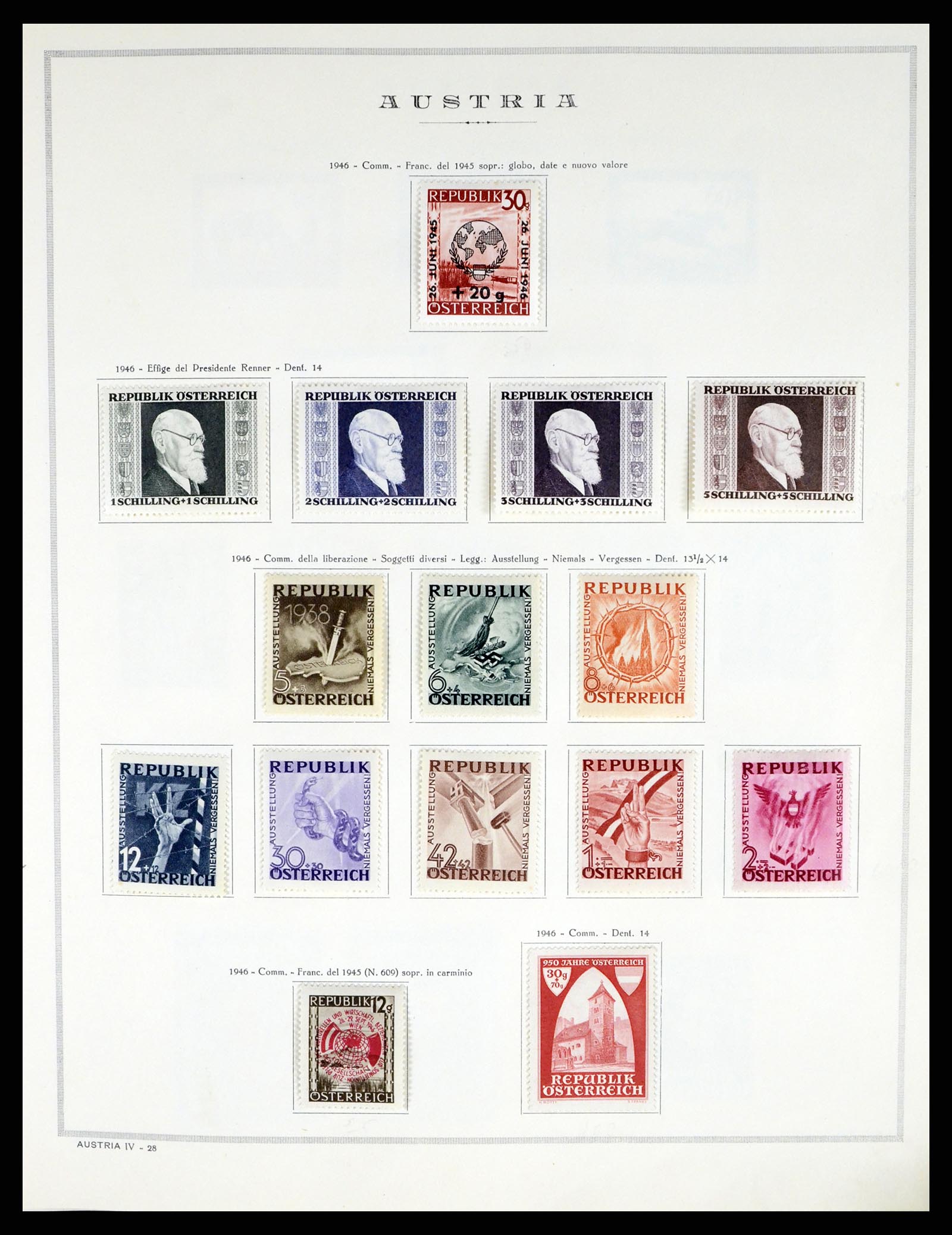37904 027 - Postzegelverzameling 37904 Oostenrijk en gebieden 1850-1980.