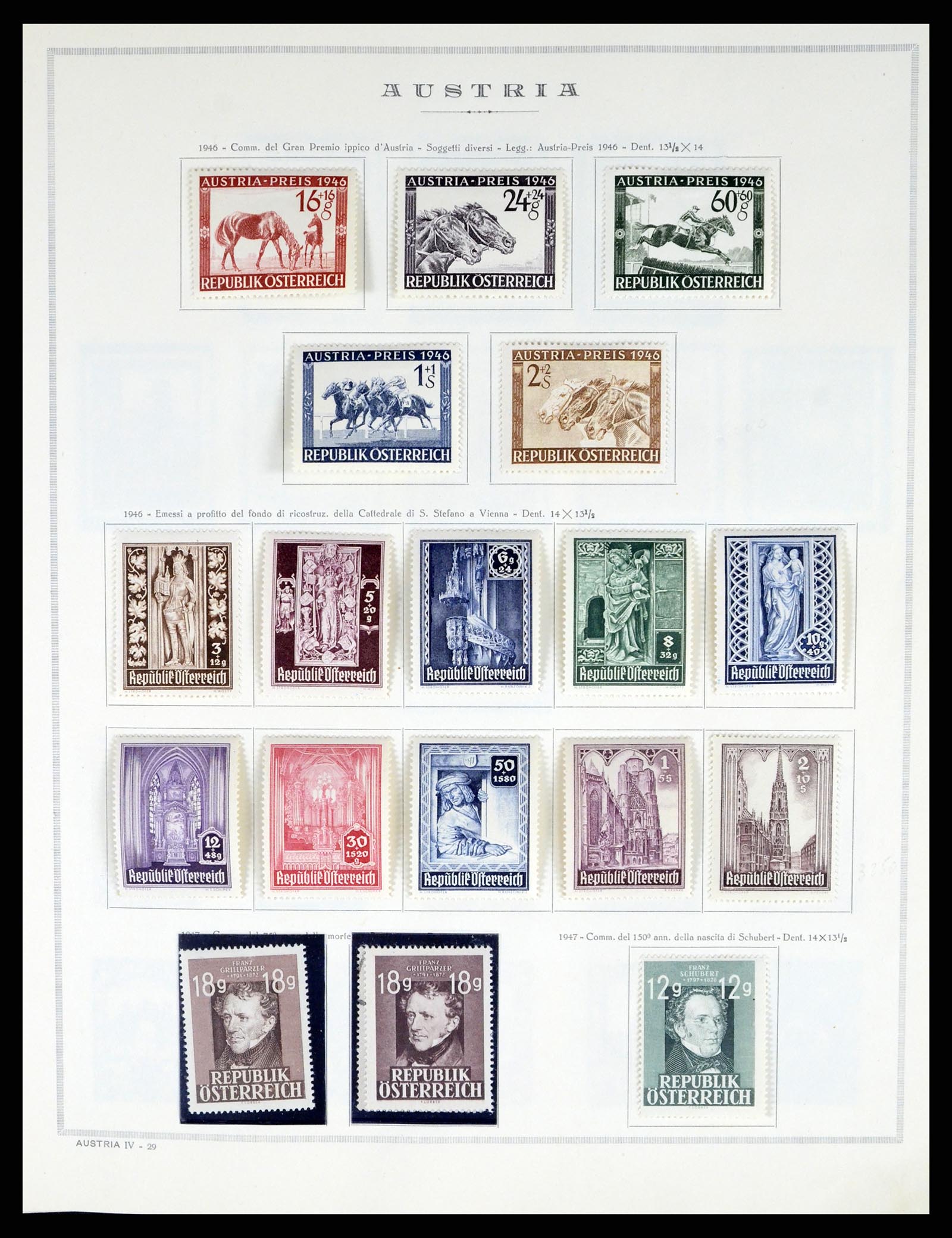 37904 028 - Postzegelverzameling 37904 Oostenrijk en gebieden 1850-1980.