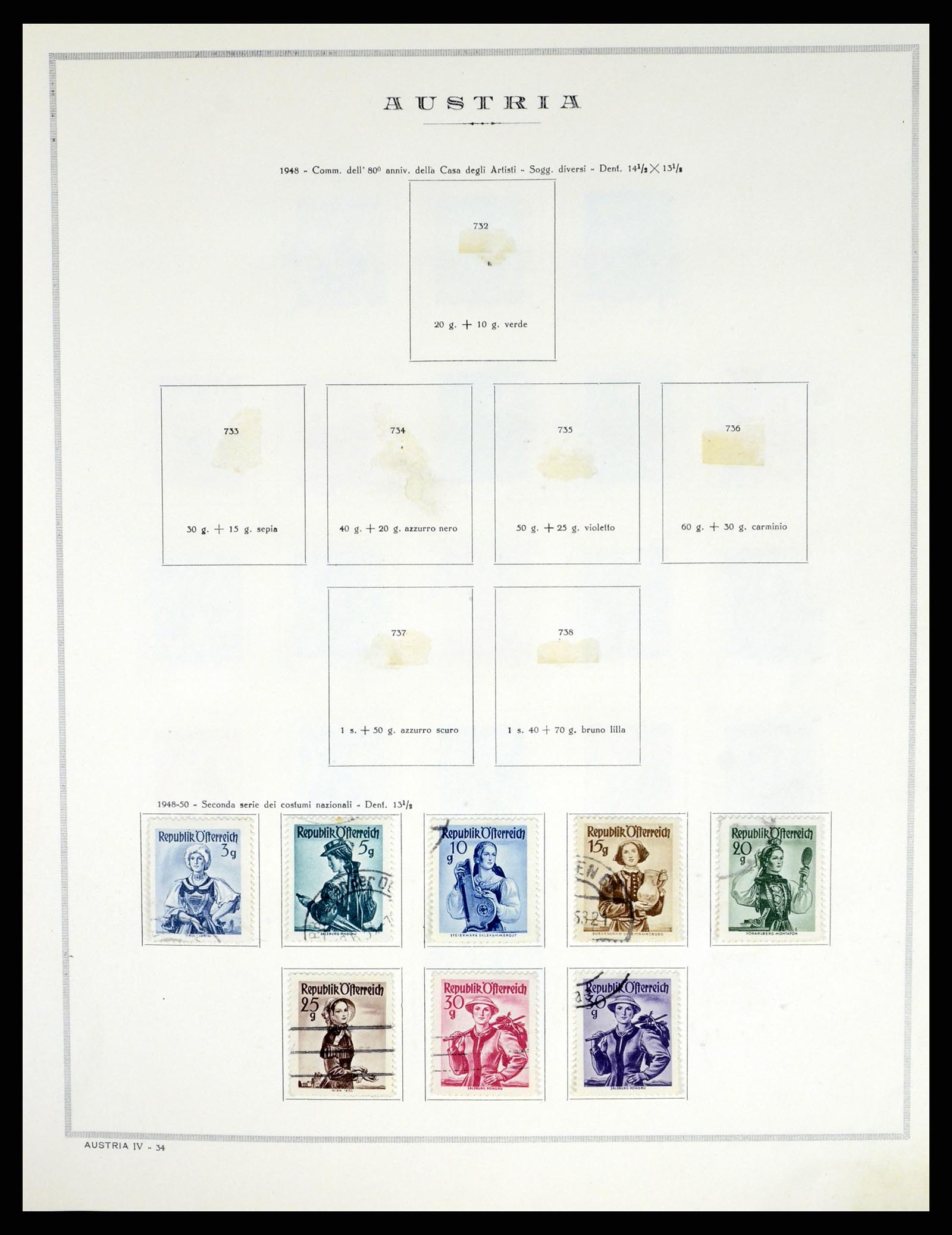 37904 033 - Postzegelverzameling 37904 Oostenrijk en gebieden 1850-1980.