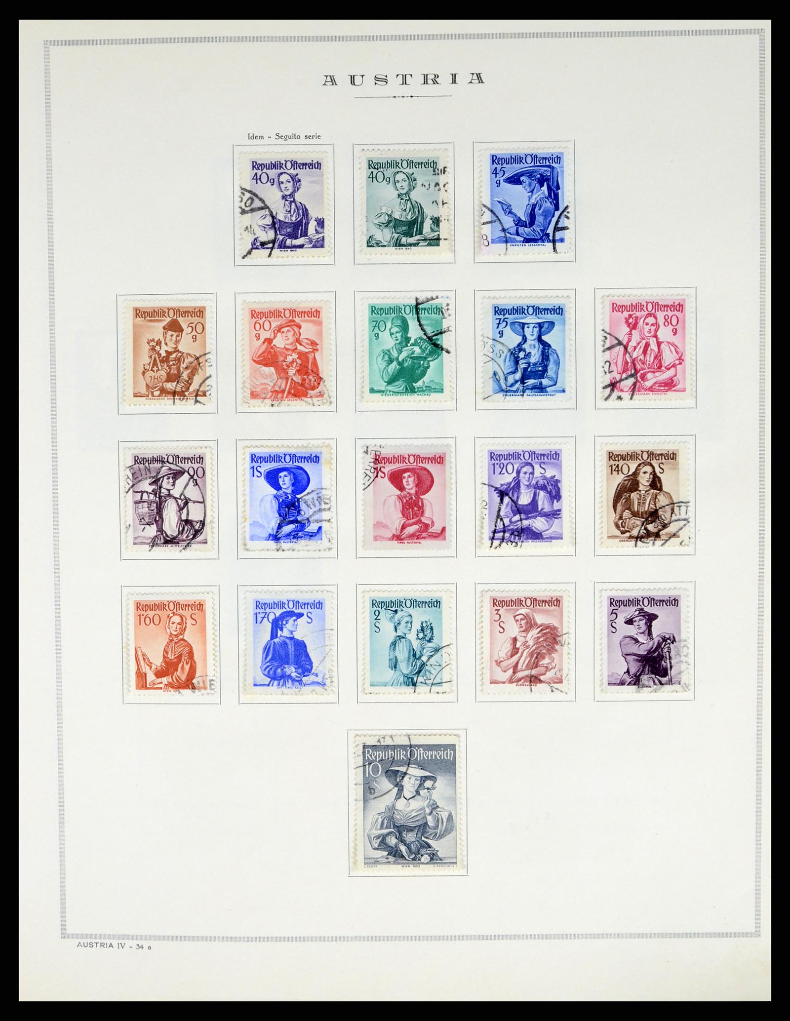 37904 034 - Postzegelverzameling 37904 Oostenrijk en gebieden 1850-1980.