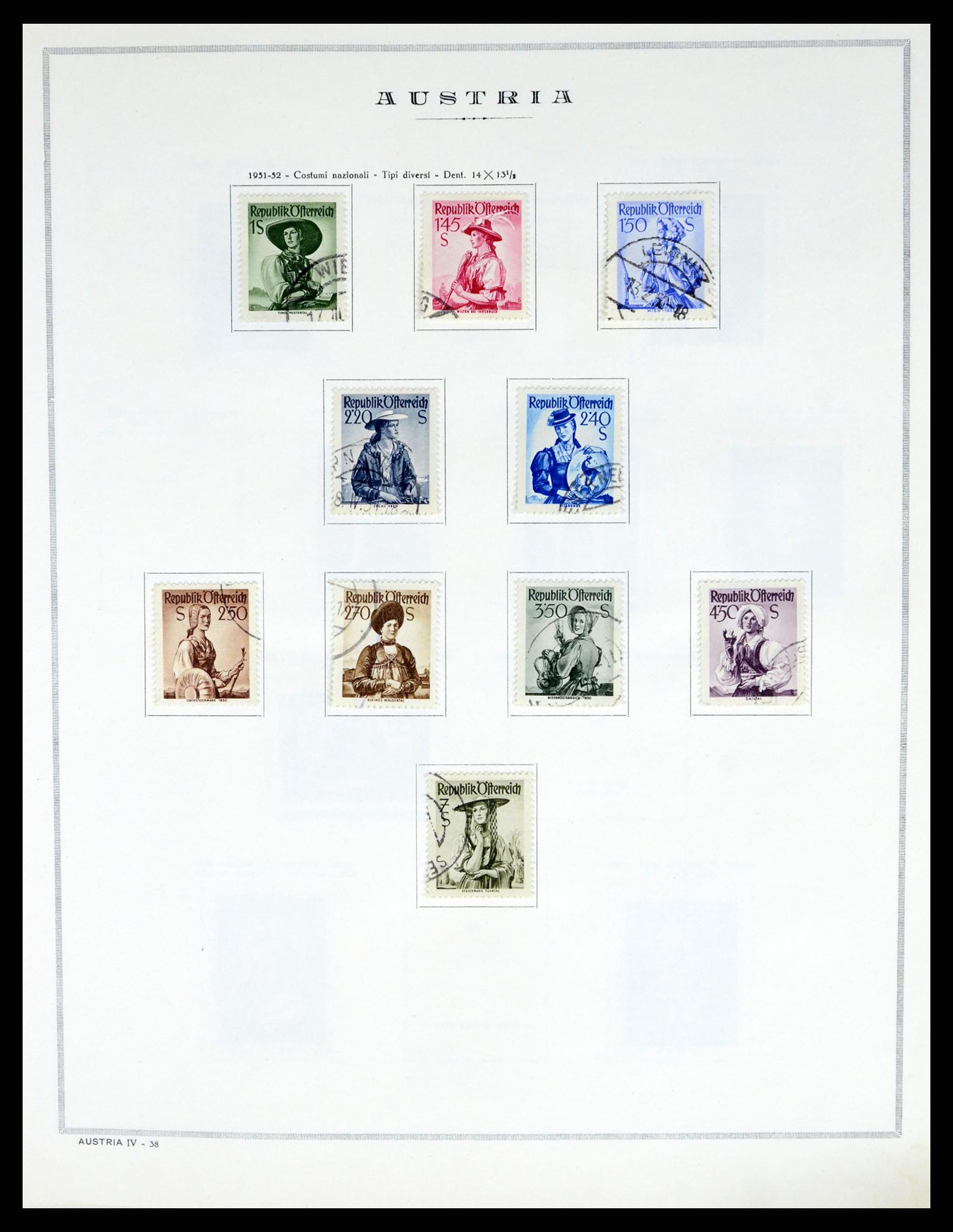 37904 038 - Postzegelverzameling 37904 Oostenrijk en gebieden 1850-1980.
