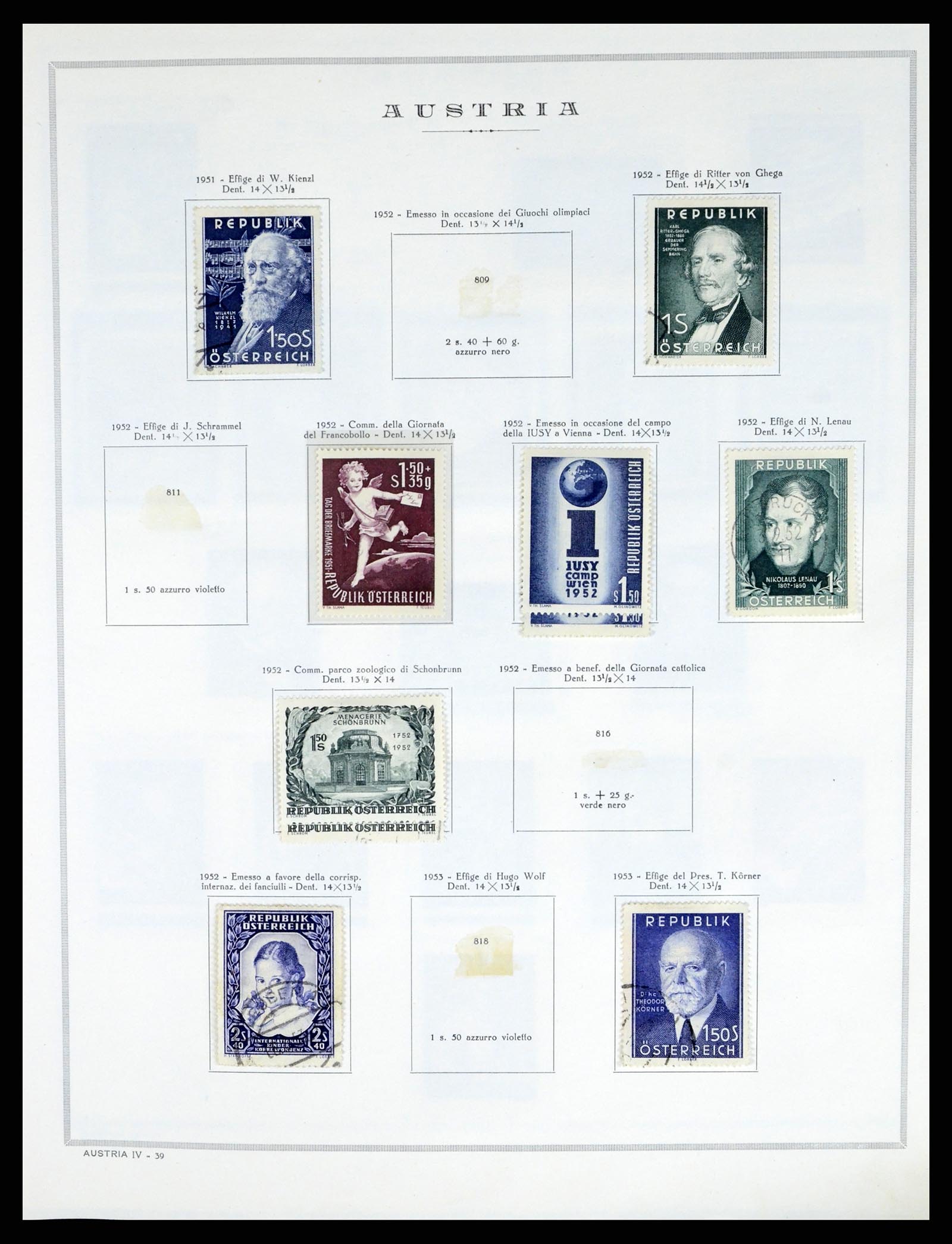 37904 039 - Postzegelverzameling 37904 Oostenrijk en gebieden 1850-1980.