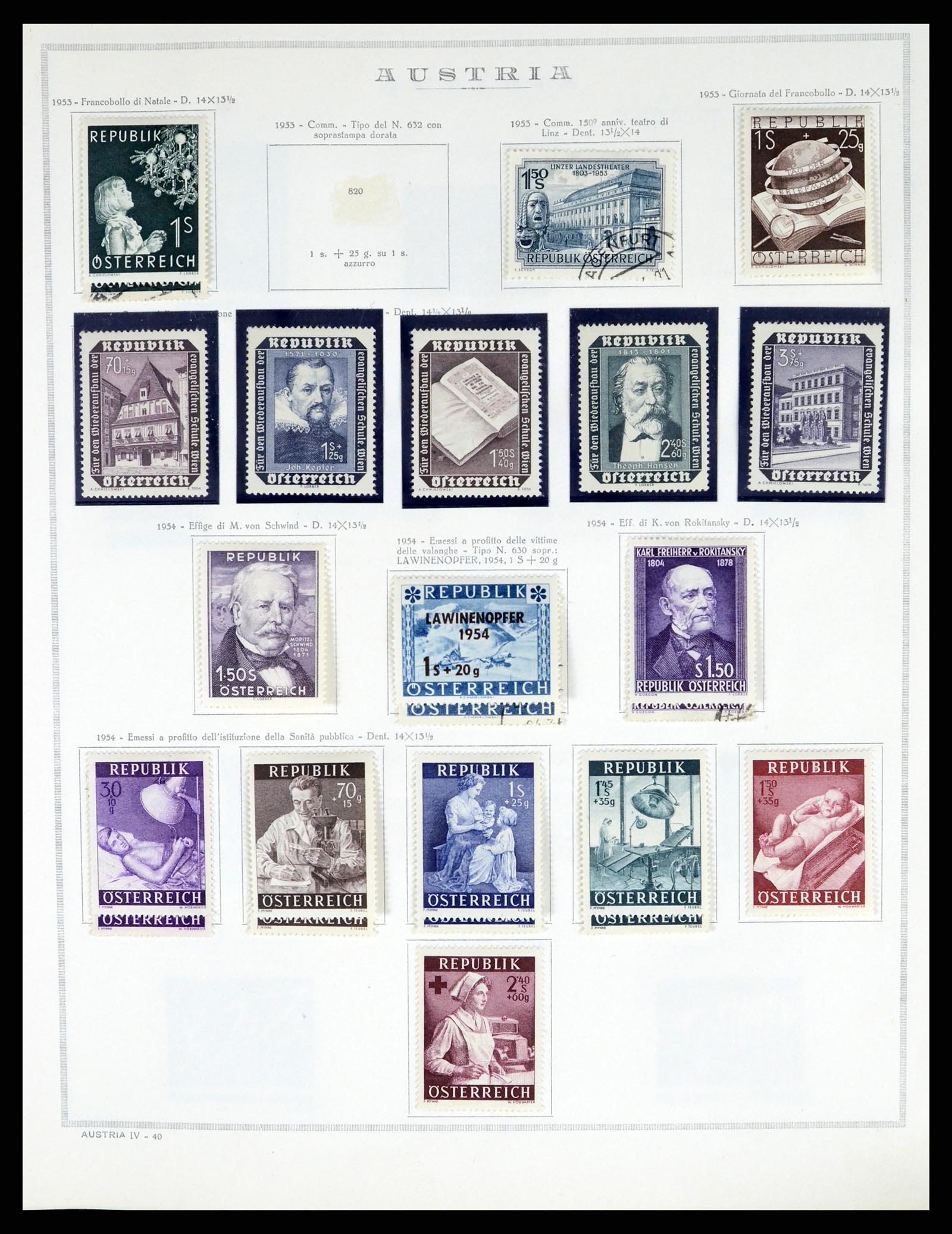 37904 040 - Postzegelverzameling 37904 Oostenrijk en gebieden 1850-1980.