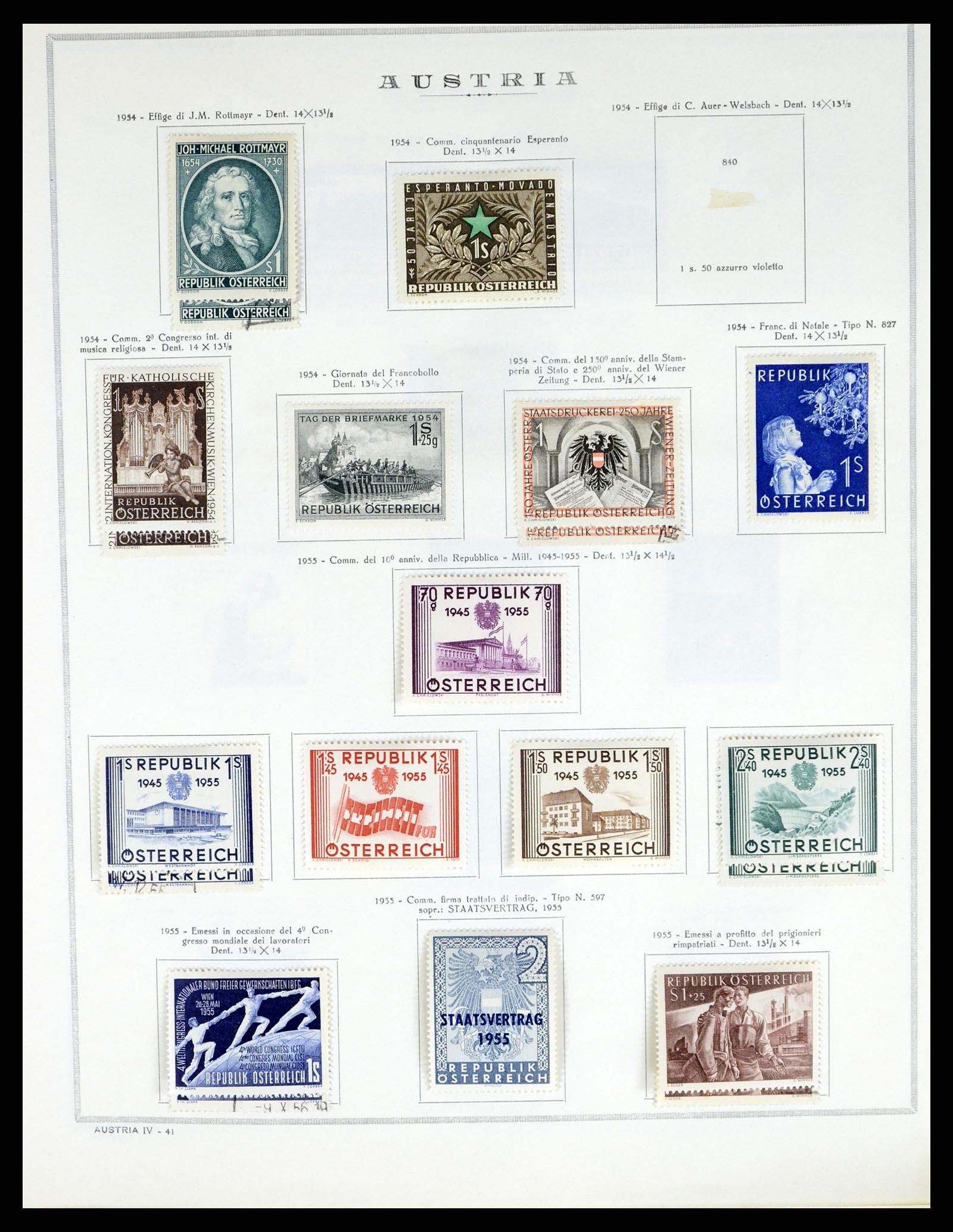 37904 041 - Postzegelverzameling 37904 Oostenrijk en gebieden 1850-1980.