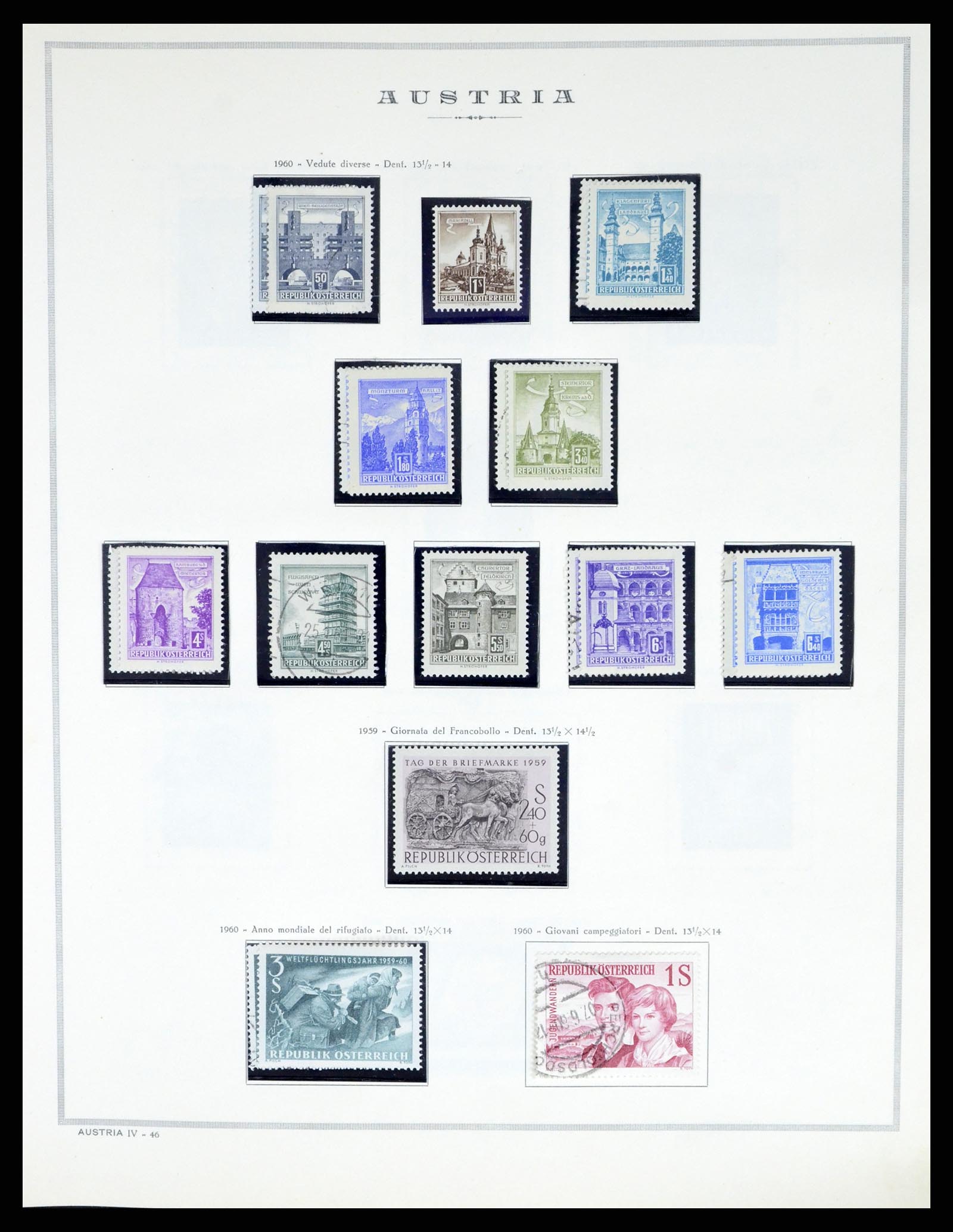 37904 046 - Postzegelverzameling 37904 Oostenrijk en gebieden 1850-1980.