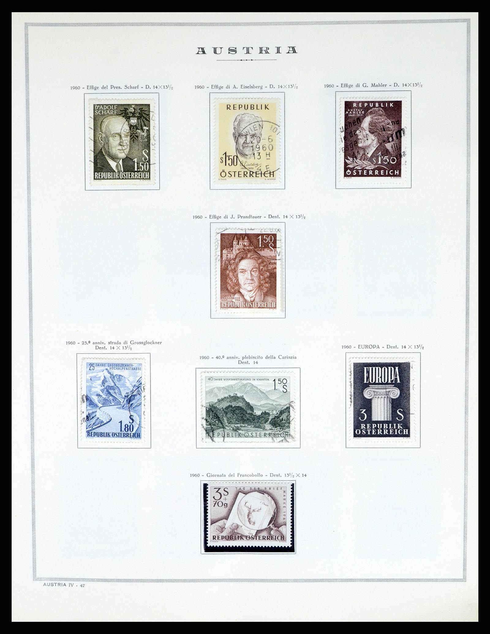 37904 047 - Postzegelverzameling 37904 Oostenrijk en gebieden 1850-1980.
