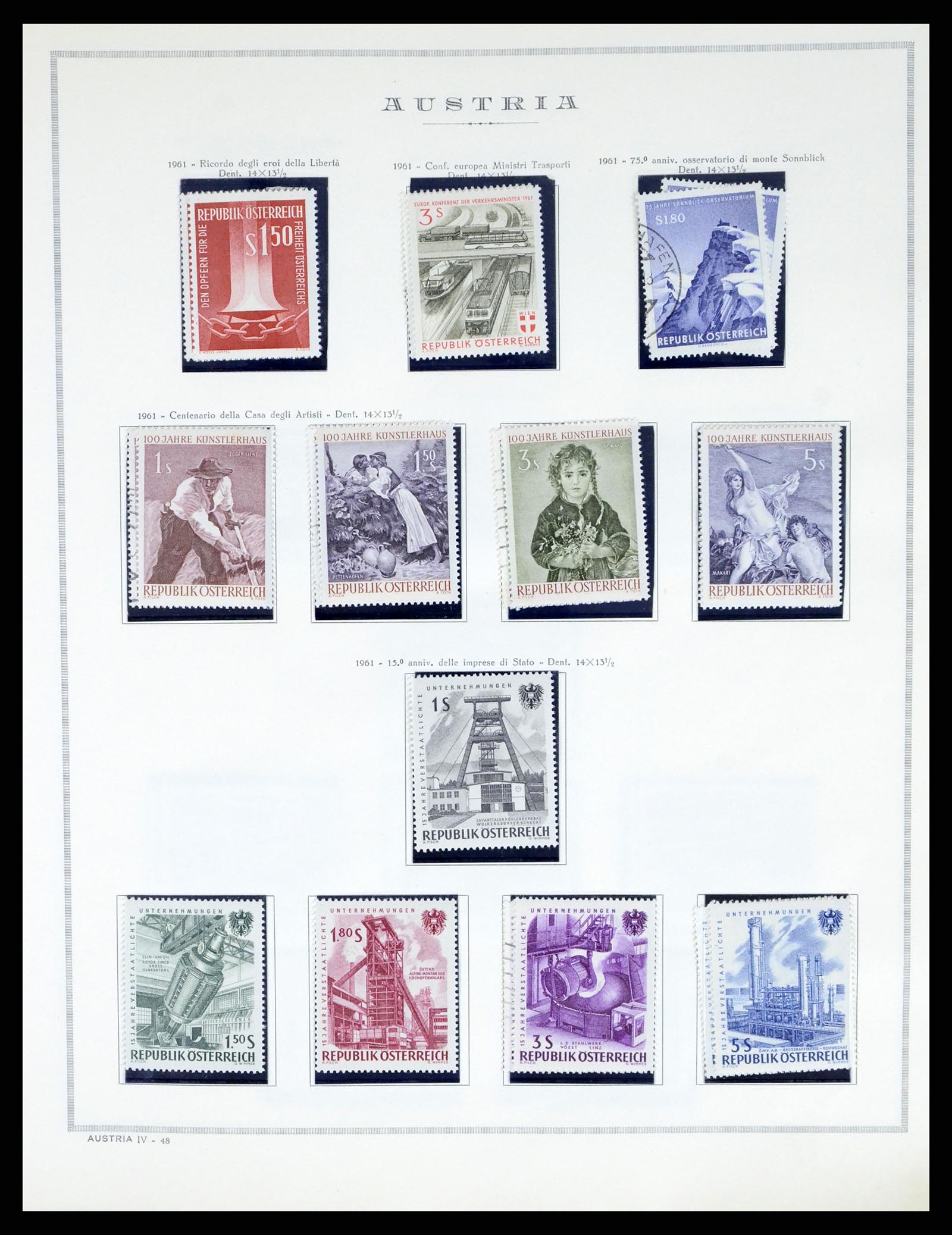 37904 048 - Postzegelverzameling 37904 Oostenrijk en gebieden 1850-1980.