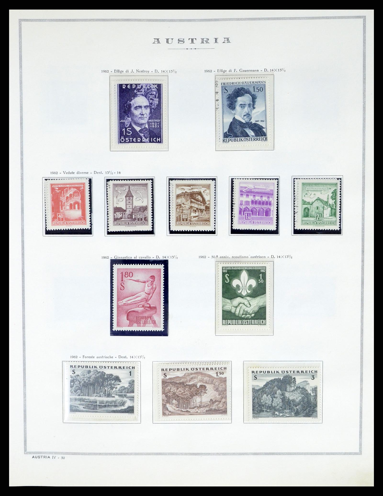 37904 050 - Postzegelverzameling 37904 Oostenrijk en gebieden 1850-1980.