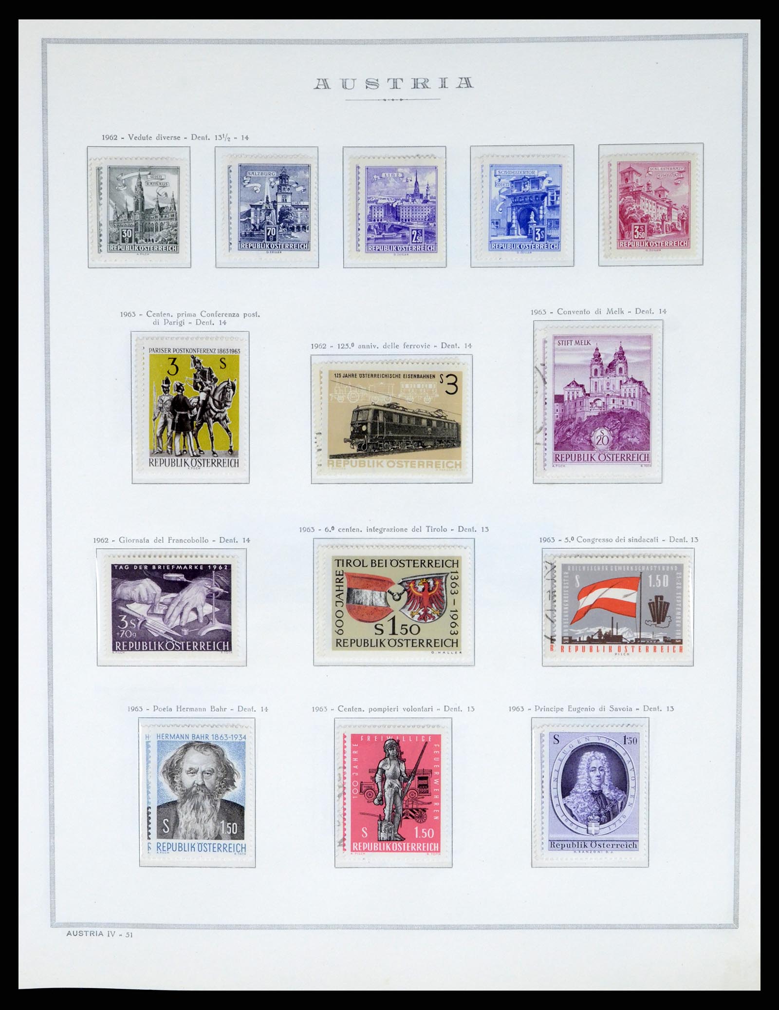 37904 051 - Postzegelverzameling 37904 Oostenrijk en gebieden 1850-1980.