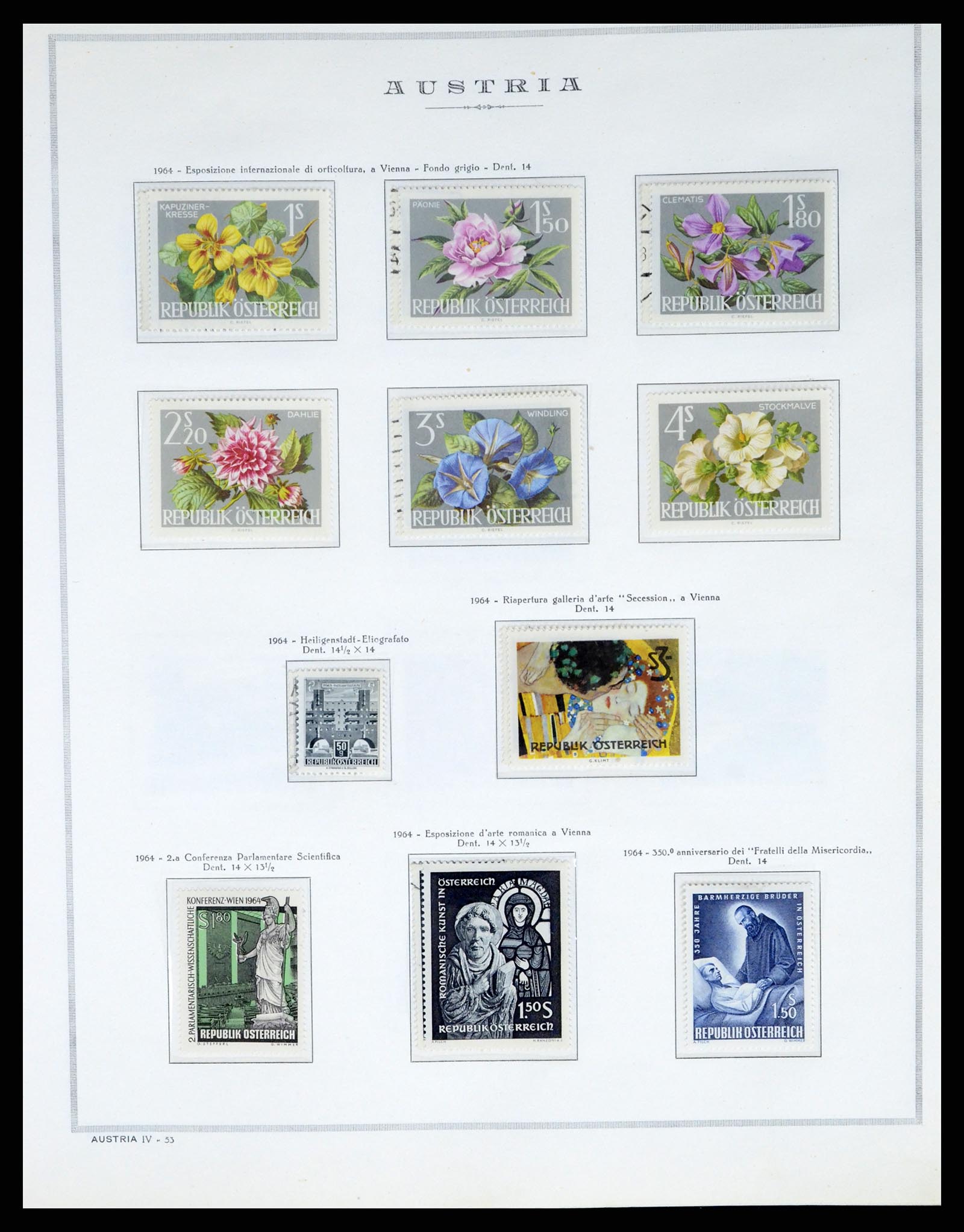 37904 053 - Postzegelverzameling 37904 Oostenrijk en gebieden 1850-1980.
