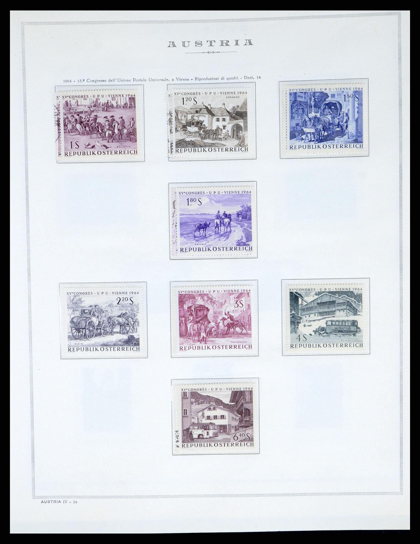 37904 054 - Postzegelverzameling 37904 Oostenrijk en gebieden 1850-1980.