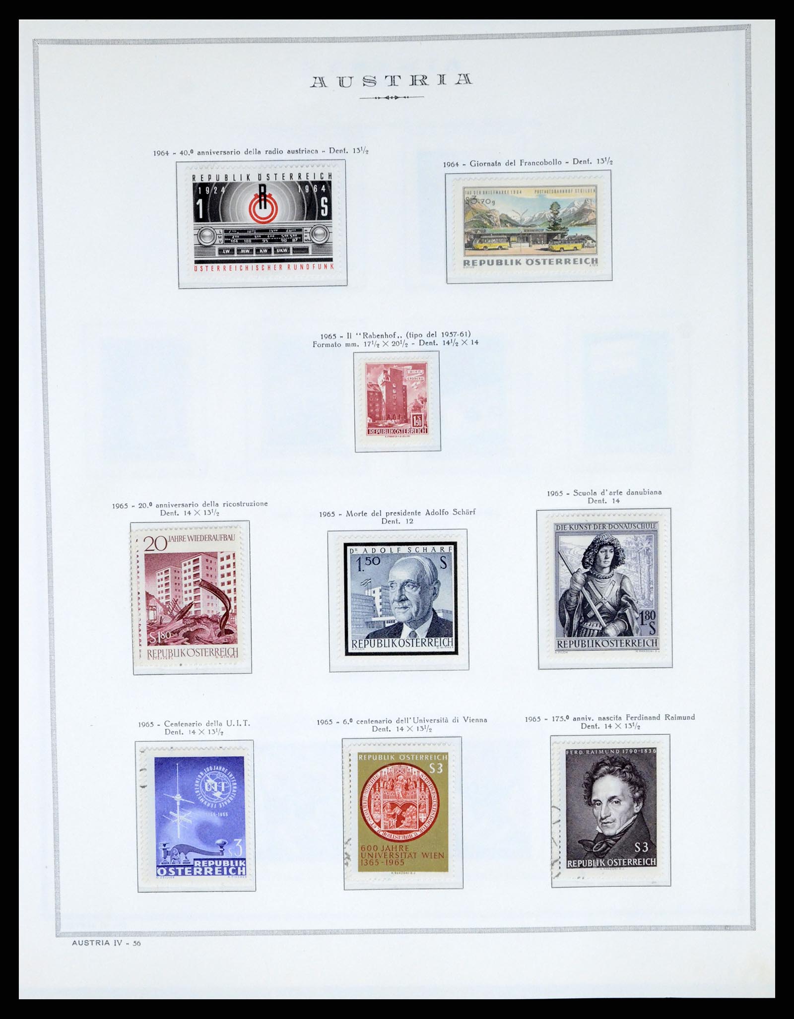 37904 056 - Postzegelverzameling 37904 Oostenrijk en gebieden 1850-1980.