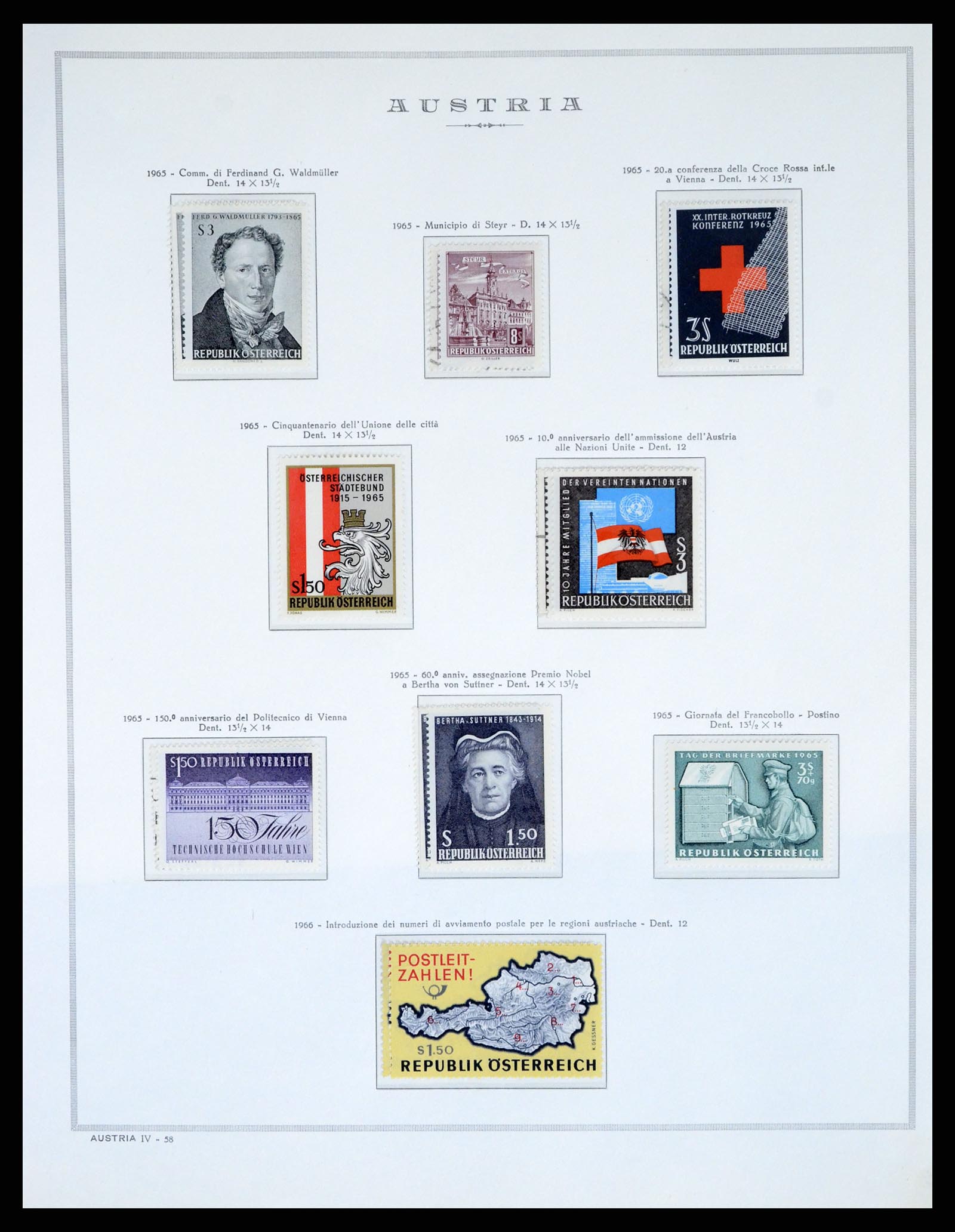 37904 058 - Postzegelverzameling 37904 Oostenrijk en gebieden 1850-1980.