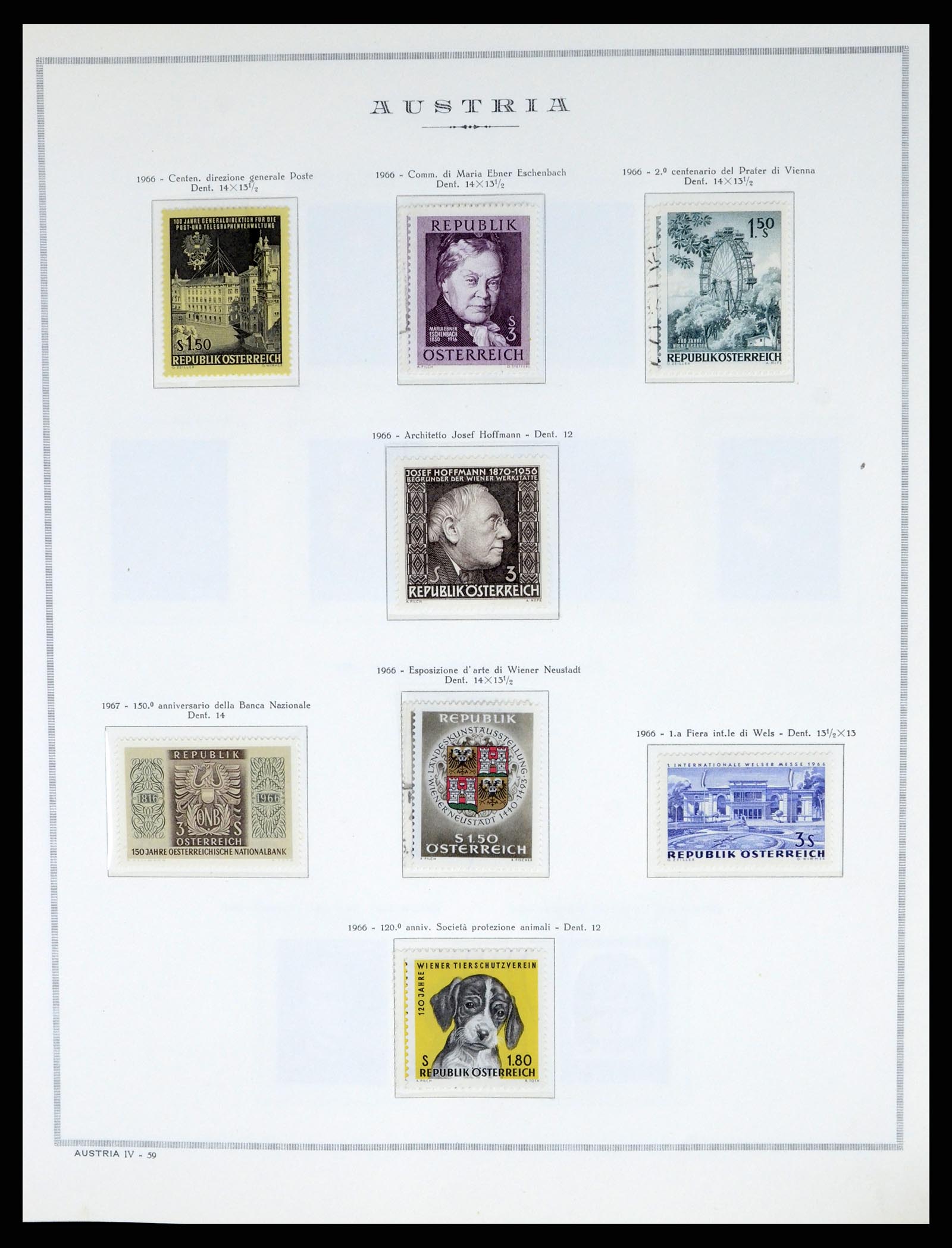 37904 059 - Postzegelverzameling 37904 Oostenrijk en gebieden 1850-1980.