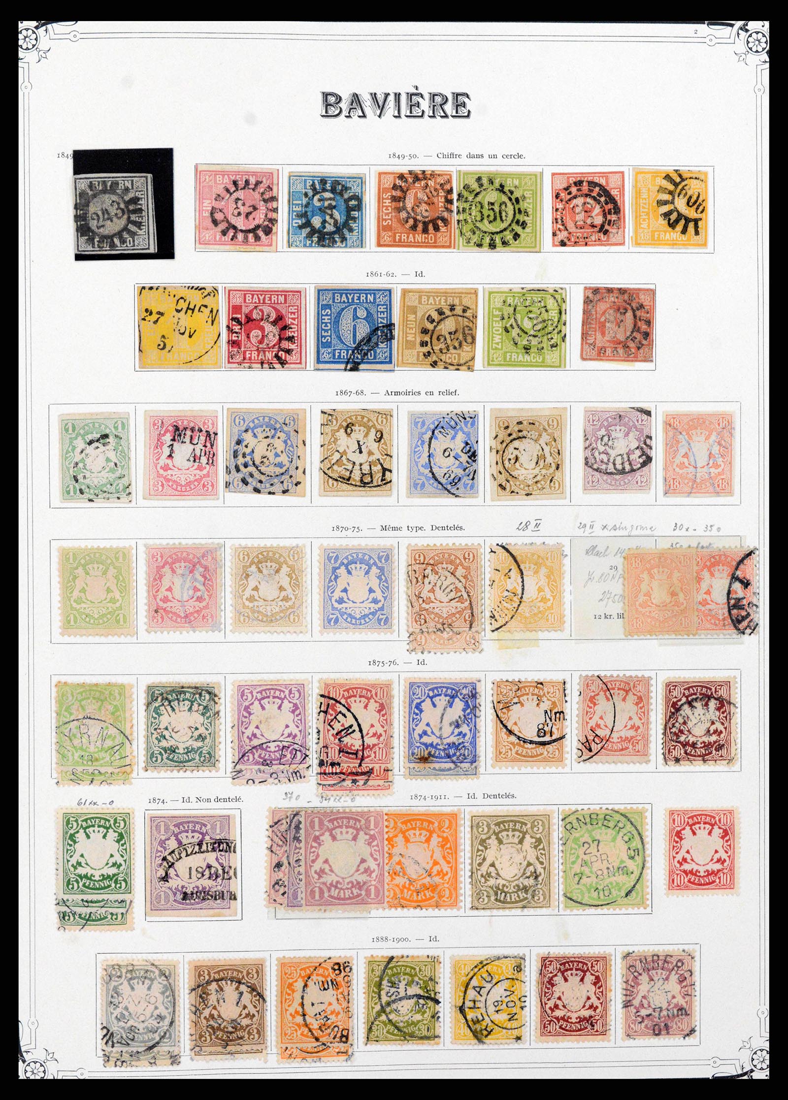 37905 0002 - Stamp Collection 37905 German States 1849-1920.