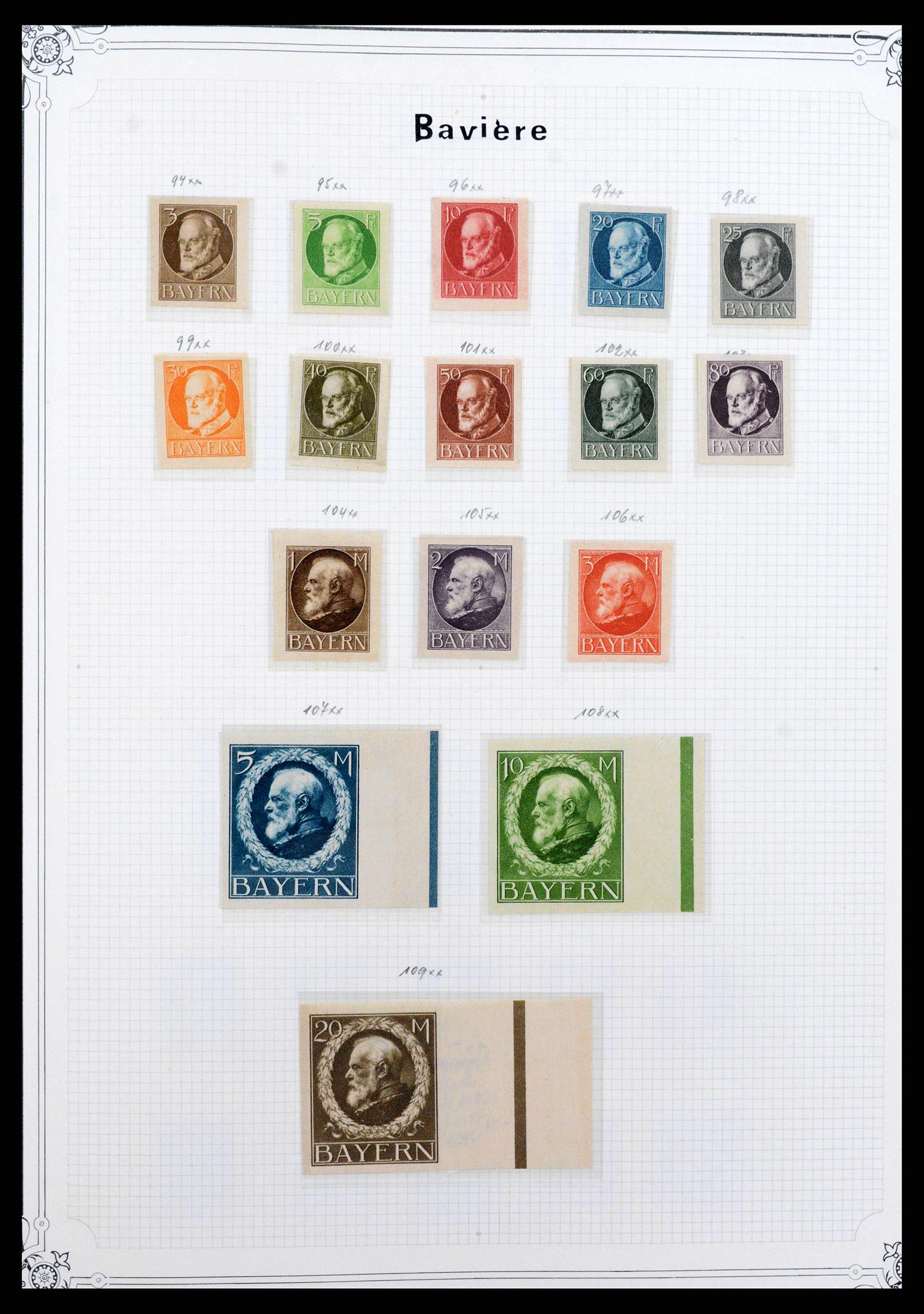 37905 0005 - Stamp Collection 37905 German States 1849-1920.